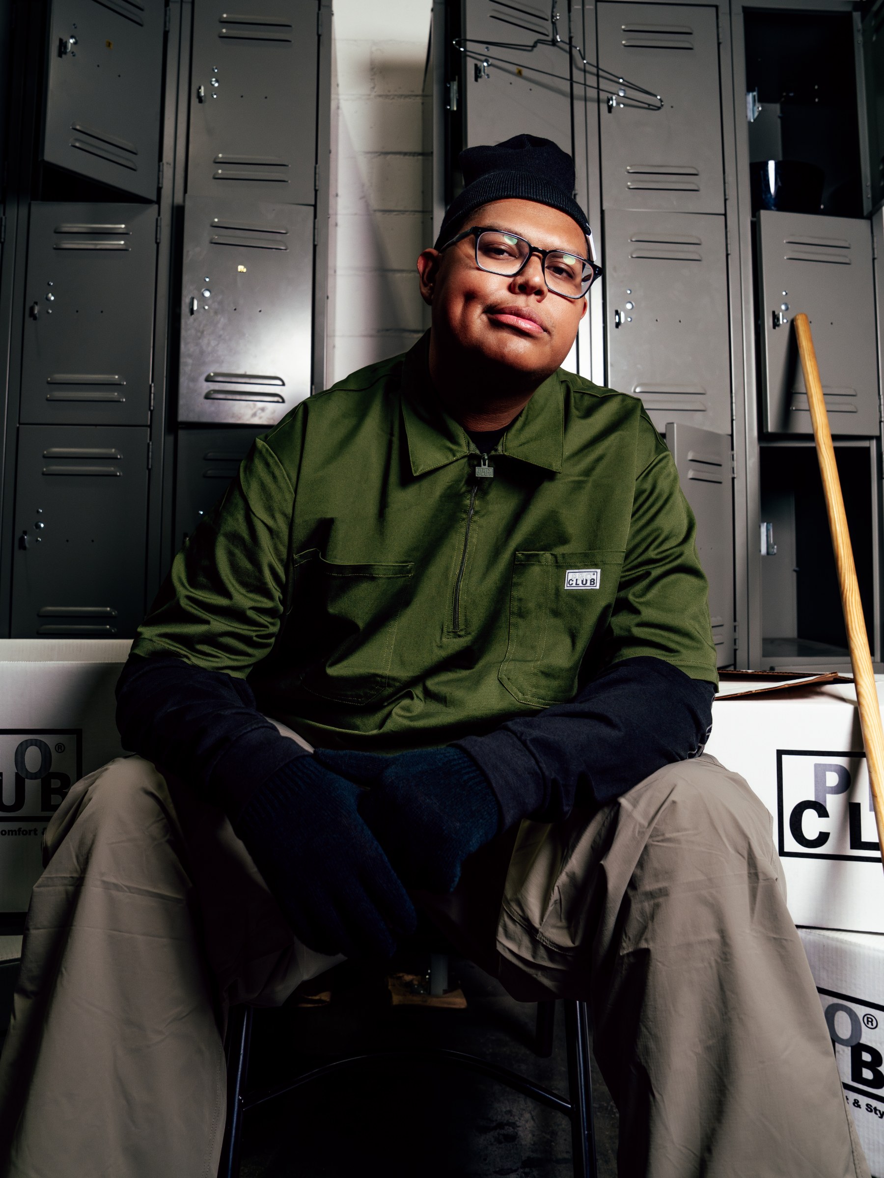 Heavyweight Quarter Zip Work Shirt lifestyle photo 5
