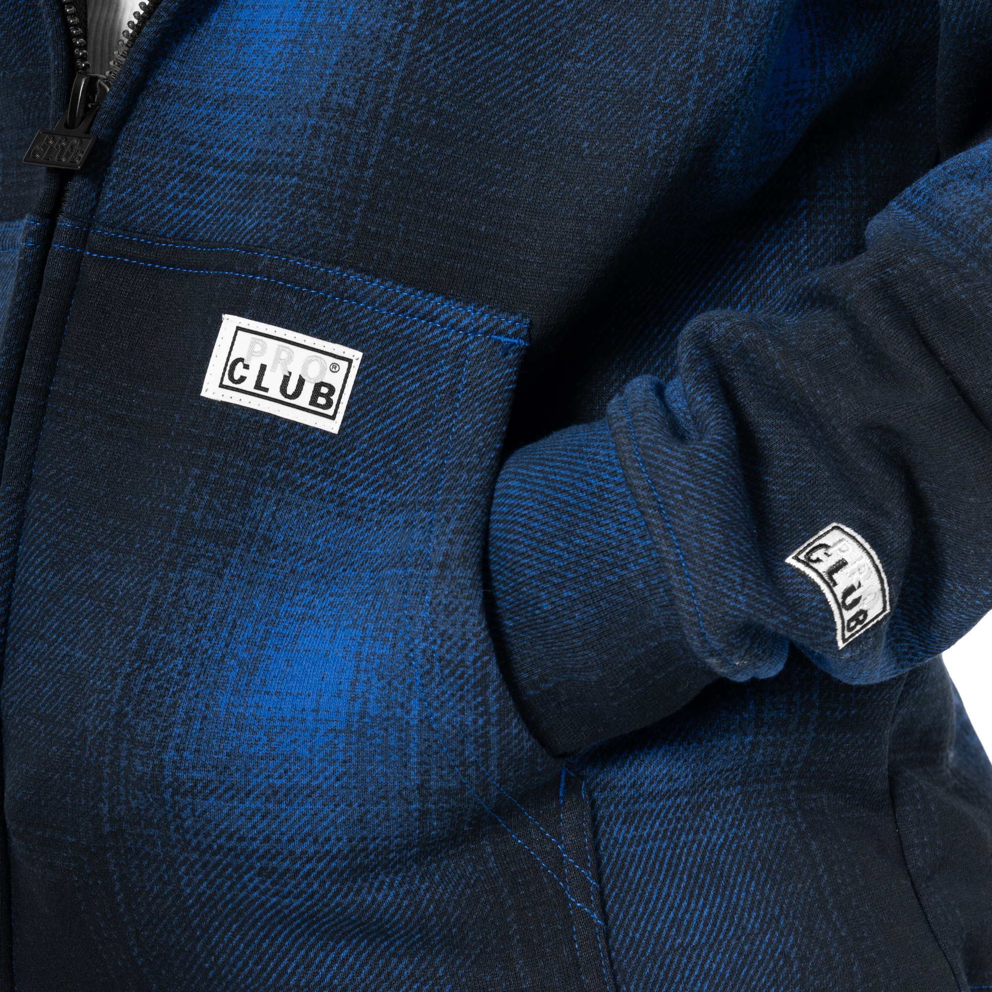 Heavyweight Ombre Fleece Zip-Up (image 4 of 5)
