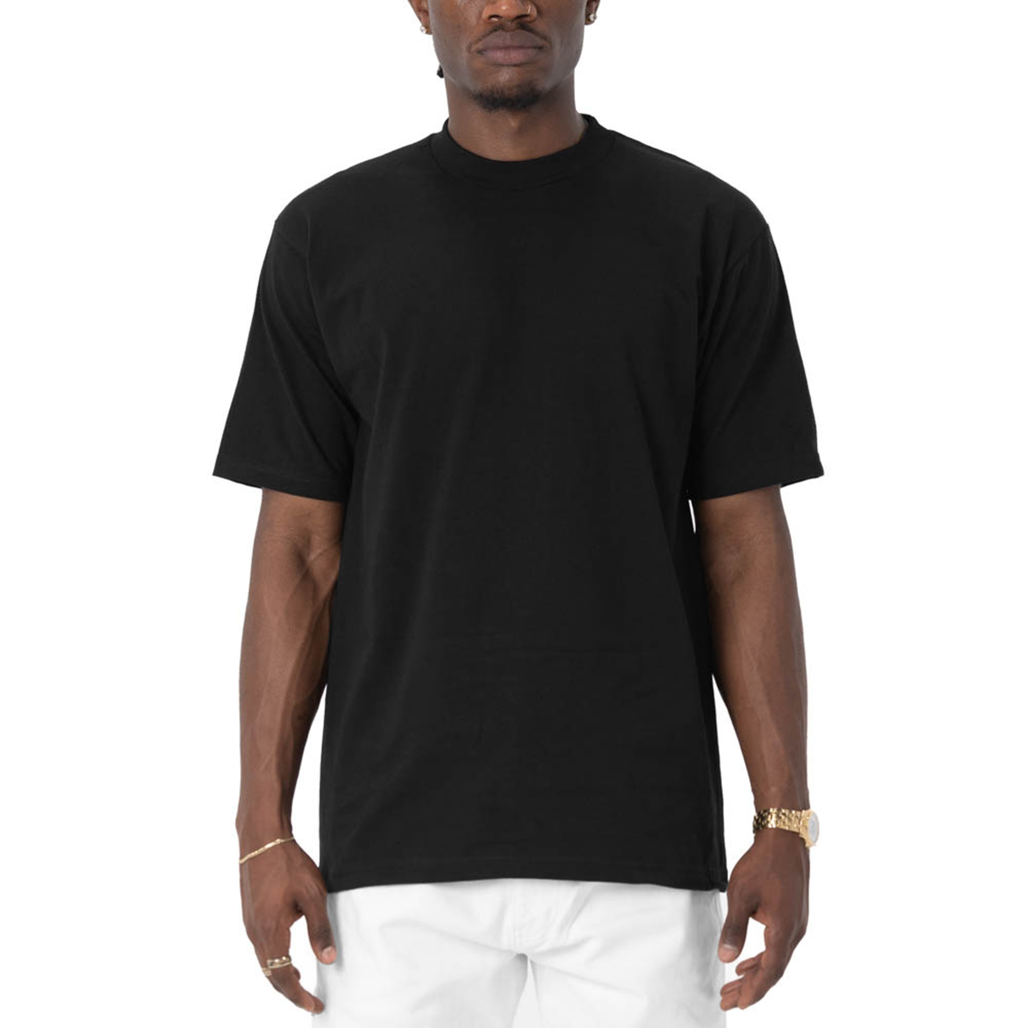 Heavyweight Cotton Short Sleeve Crew Neck T-Shirt 6-Pack (image 2 of 2)