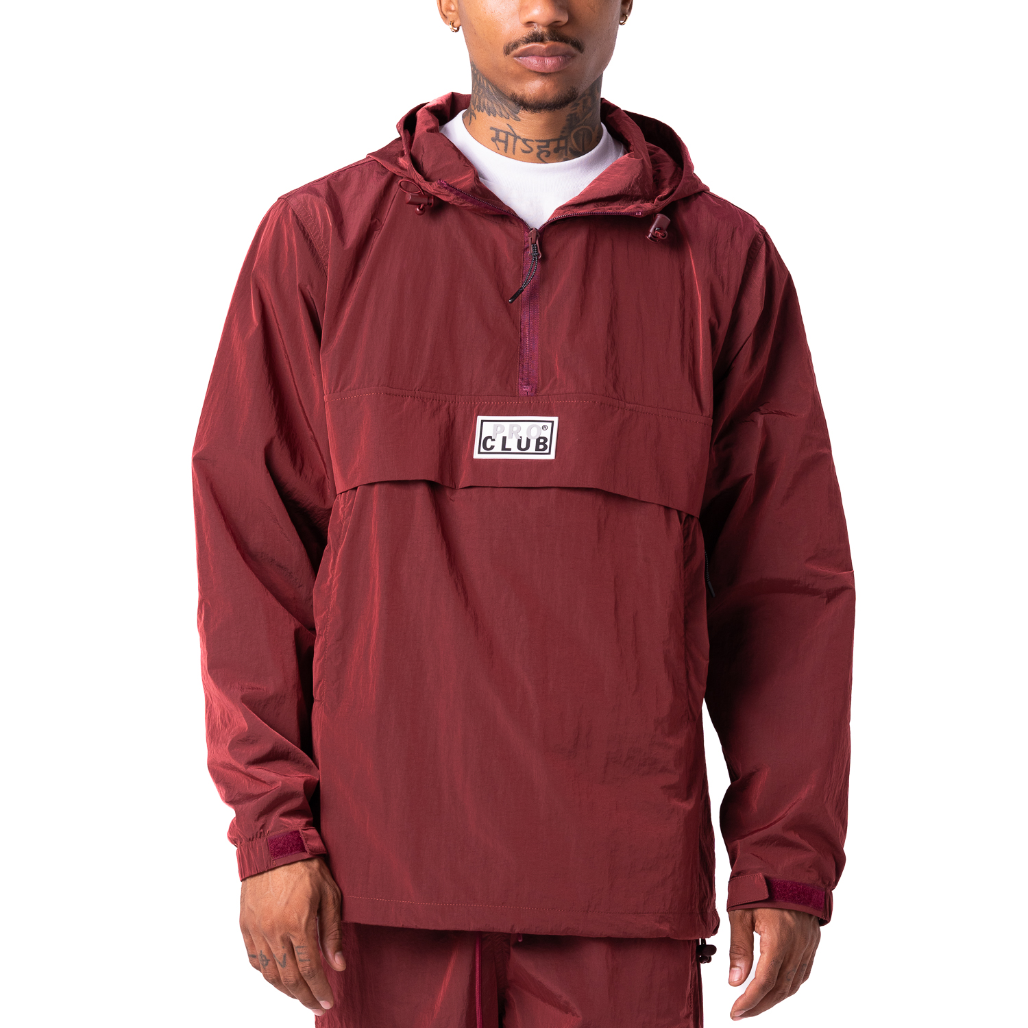 Comfort Metallic Nylon Quarter Zip Anorak