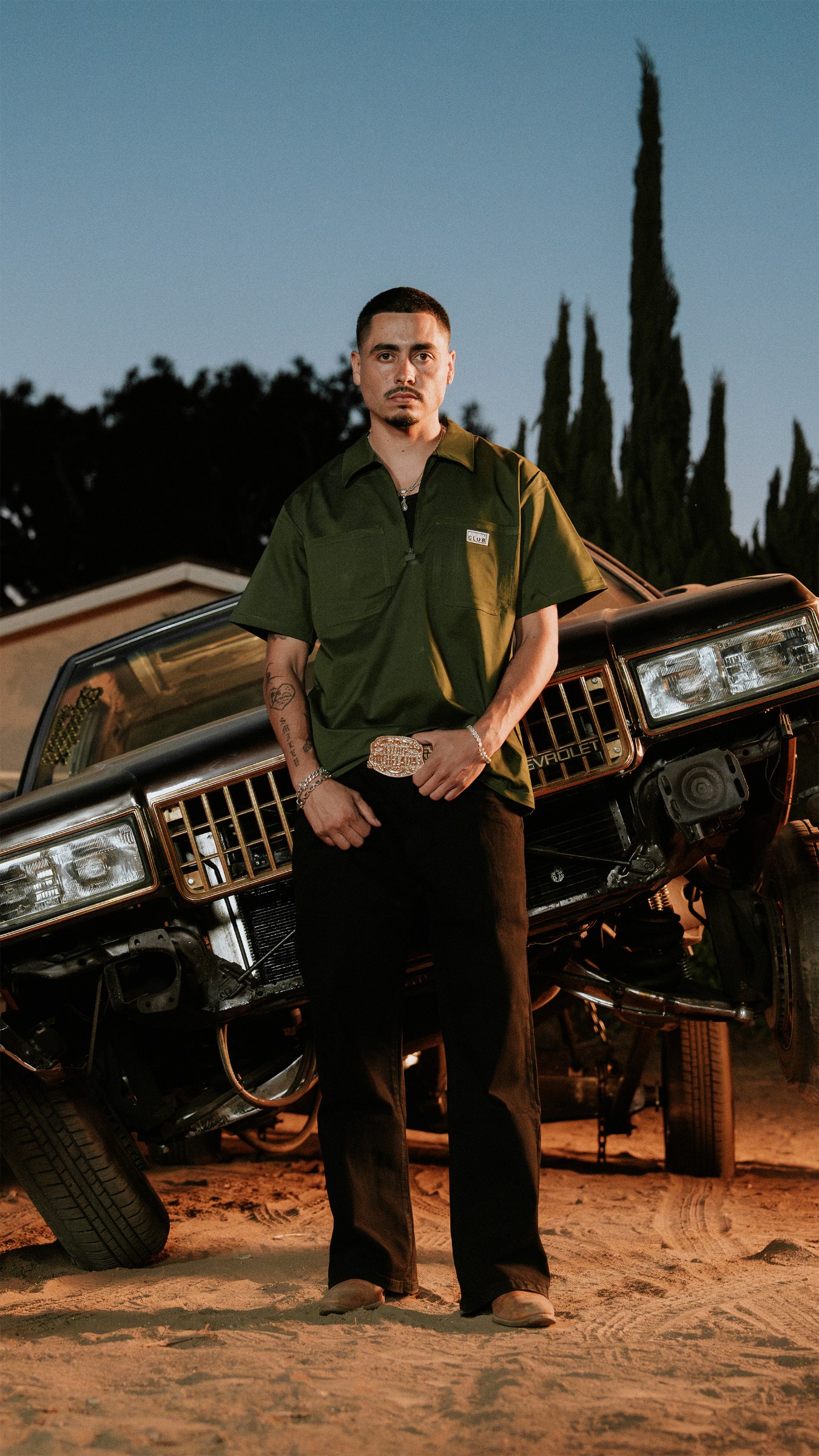 Heavyweight Quarter Zip Work Shirt lifestyle photo 2