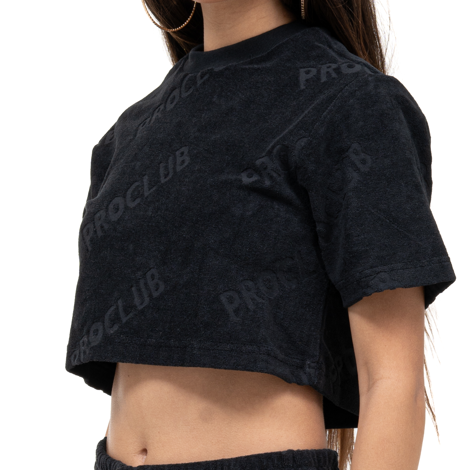 Comfort Terry Cloth Cropped Tee (image 3 of 4)