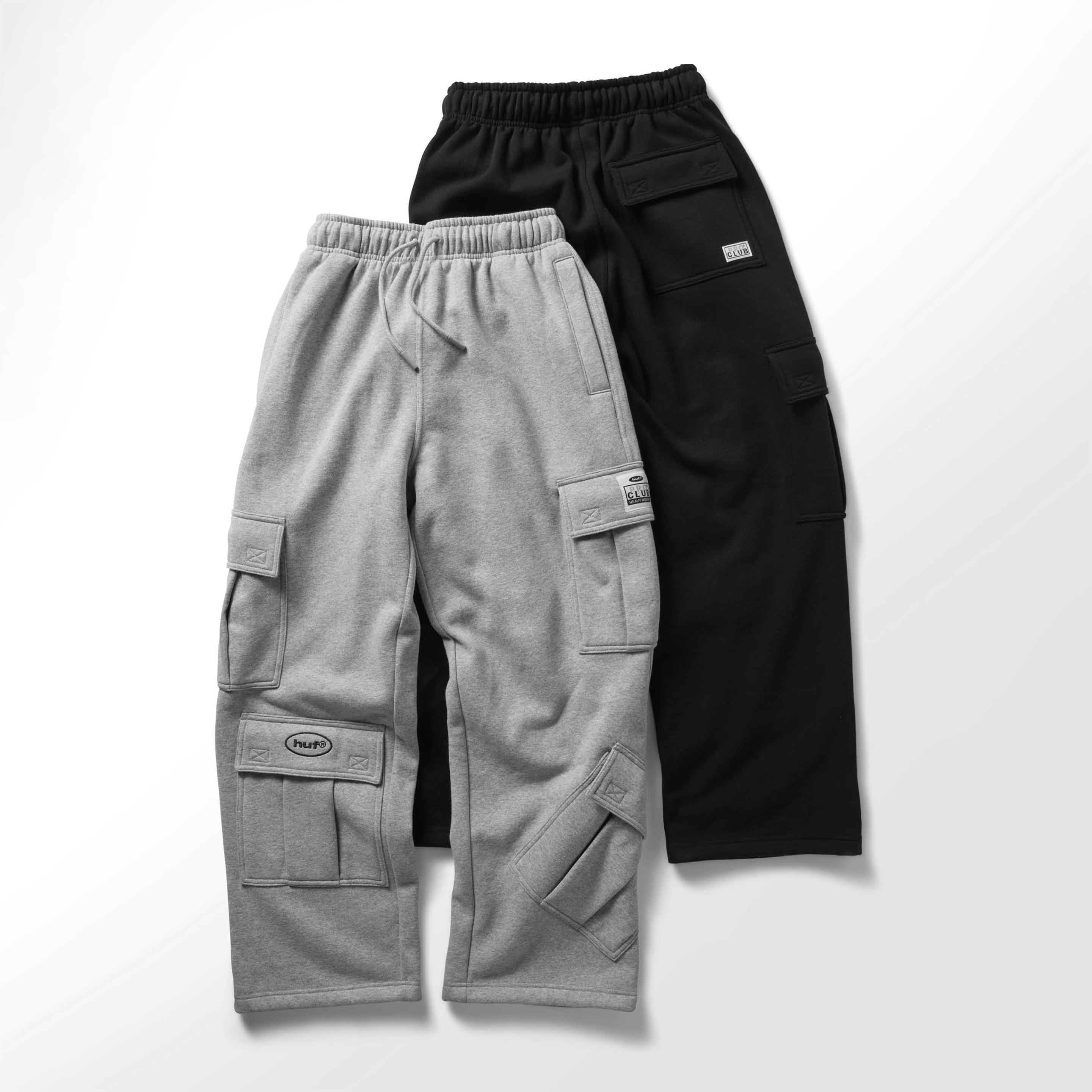 Huf Heavy Wide Open-Leg Multi Pocket Cargo Sweat Pant (image 6 of 6)