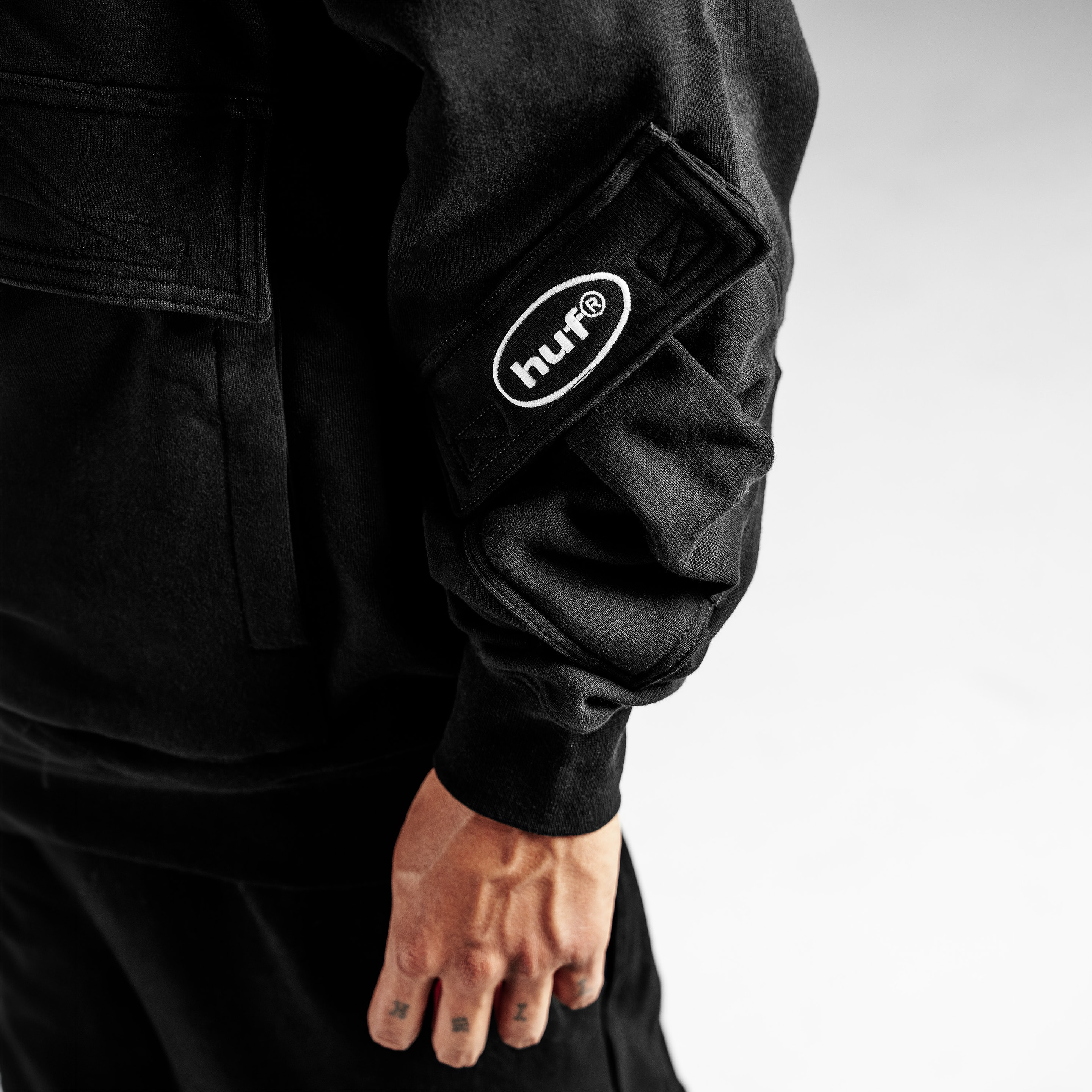 Huf Heavywide Multi Pocket Pullover Hoodie (image 3 of 6)
