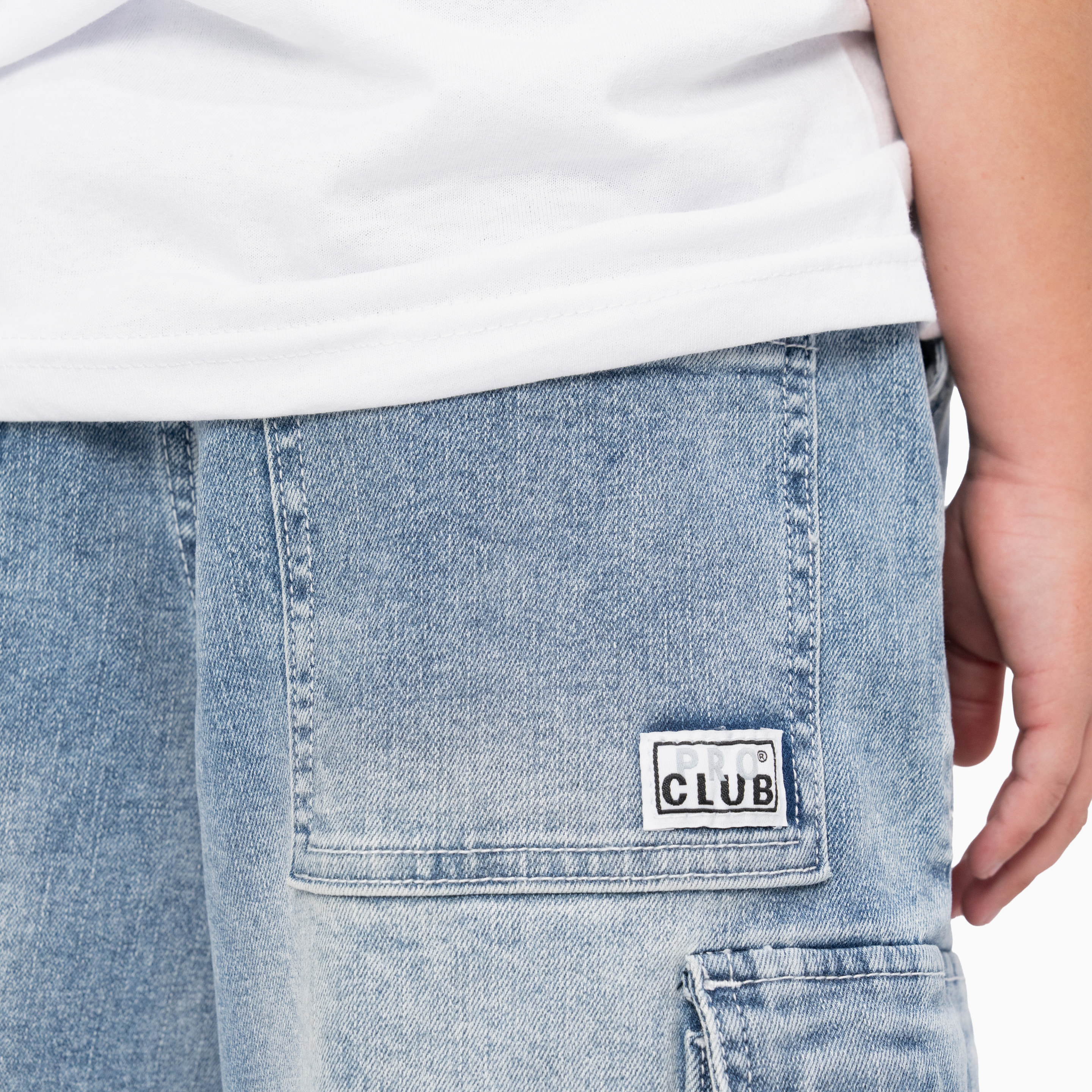 Kid's Baggy Fit Denim Cargo Pant (image 3 of 5)