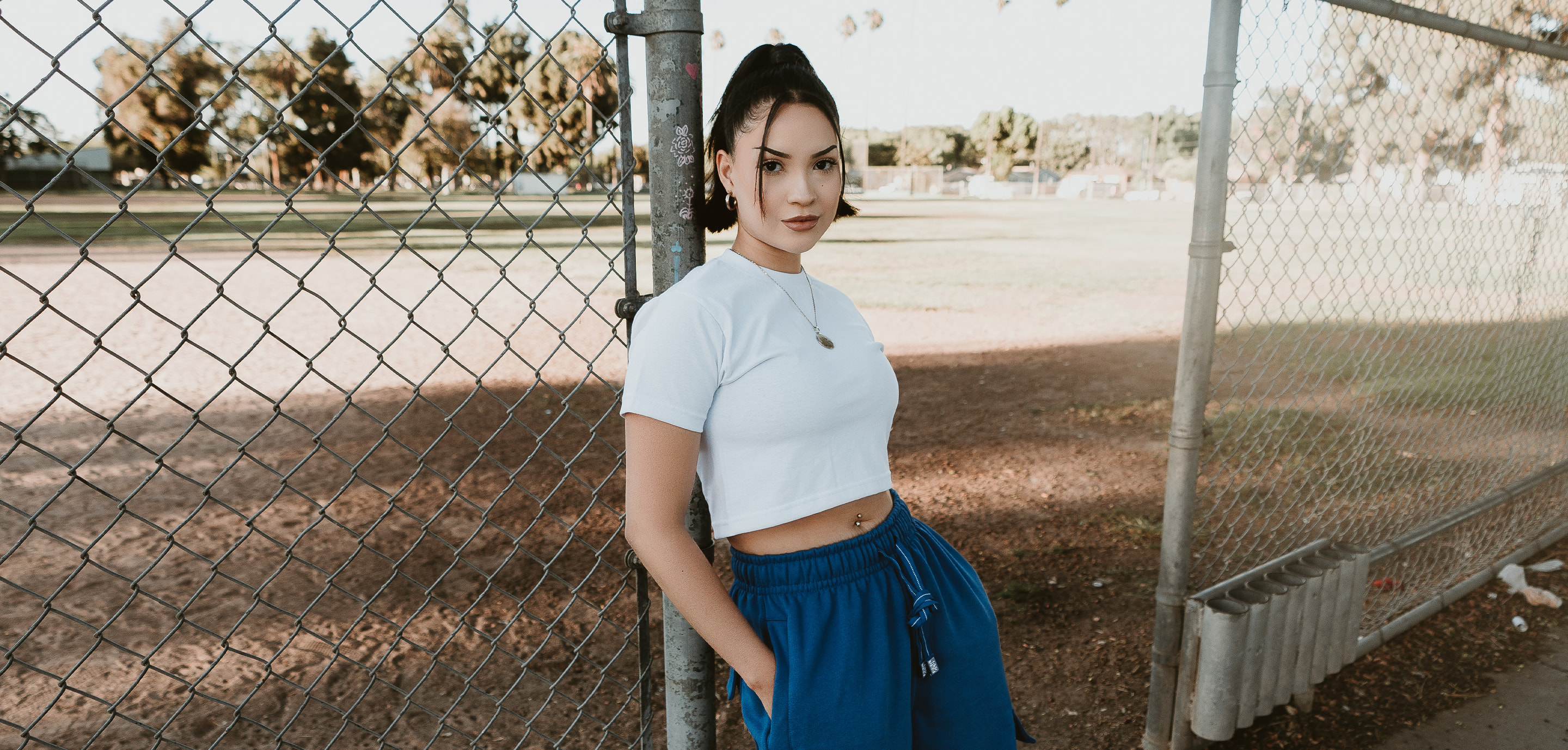Heavyweight Cotton Short Sleeve Crop Top lifestyle photo 3