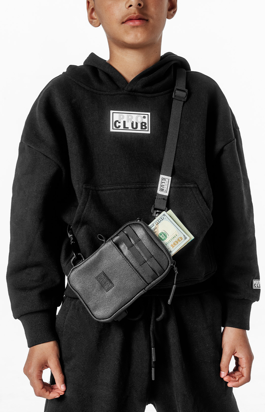Kid's Box Logo Fleece Hoodie lifestyle photo 1
