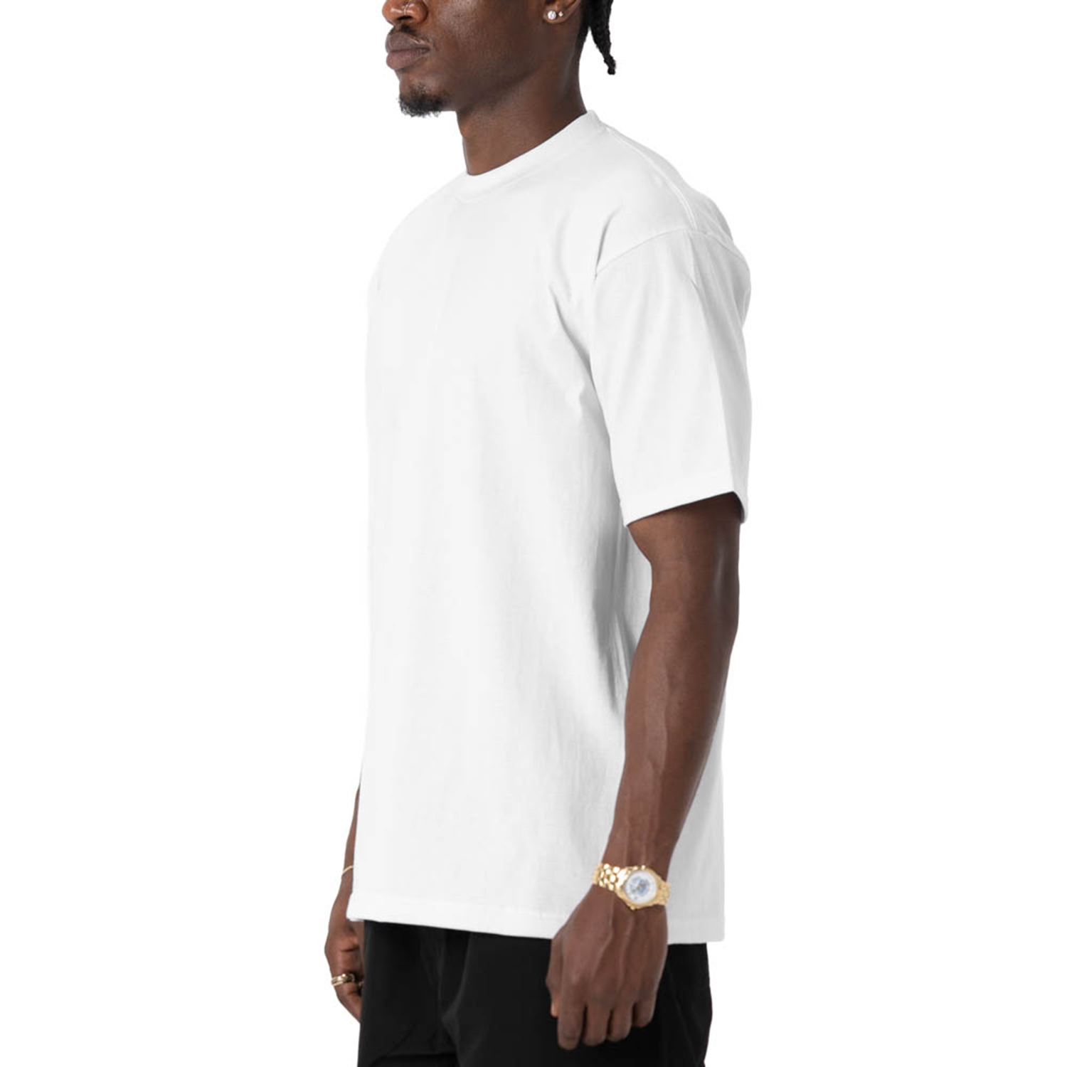 Heavyweight Cotton Short Sleeve Crew Neck T-Shirt (image 4 of 4)