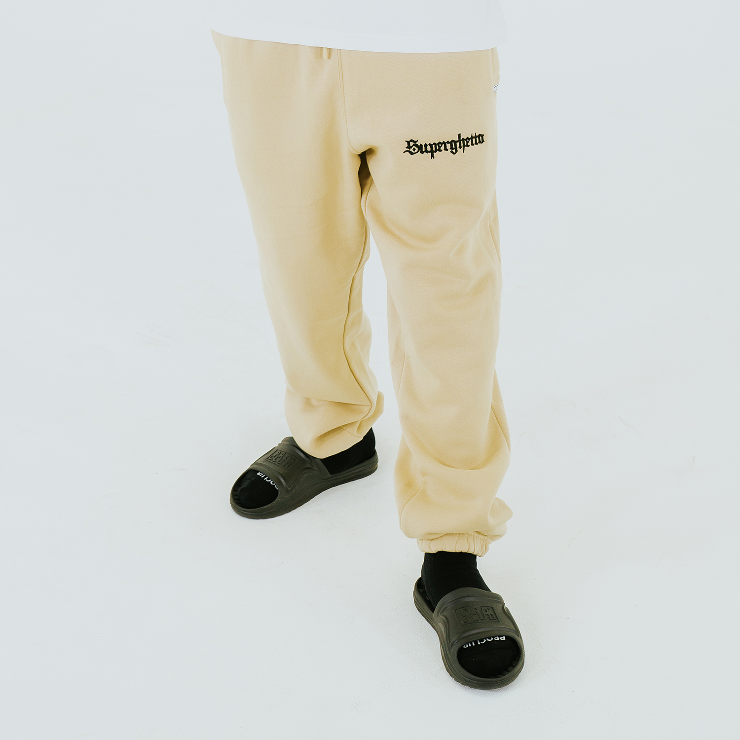 Buddy "Superghetto" Oyster White Basic Sweatpant (image 1 of 5)