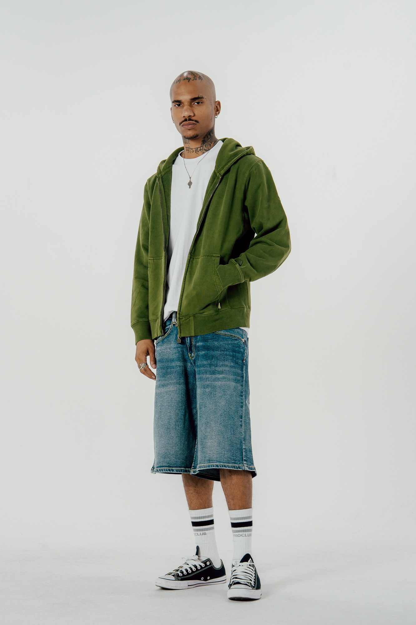 Heavyweight Vintage Wash Zip-Up lifestyle photo 5