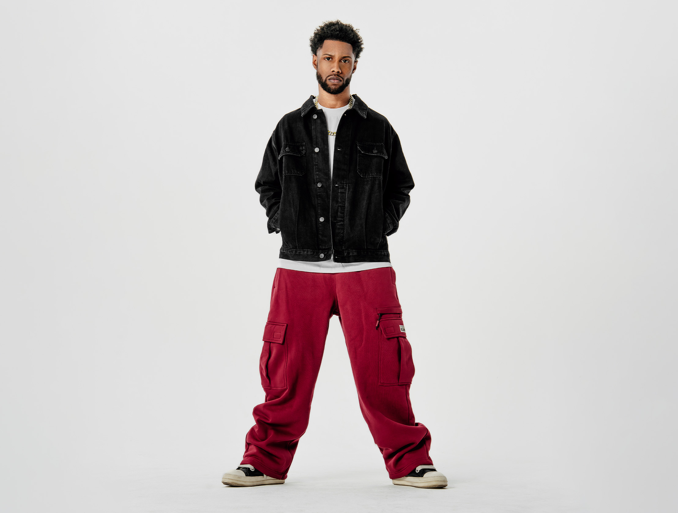 Heavyweight Basic Open Leg Cargo Sweatpant lifestyle photo 2