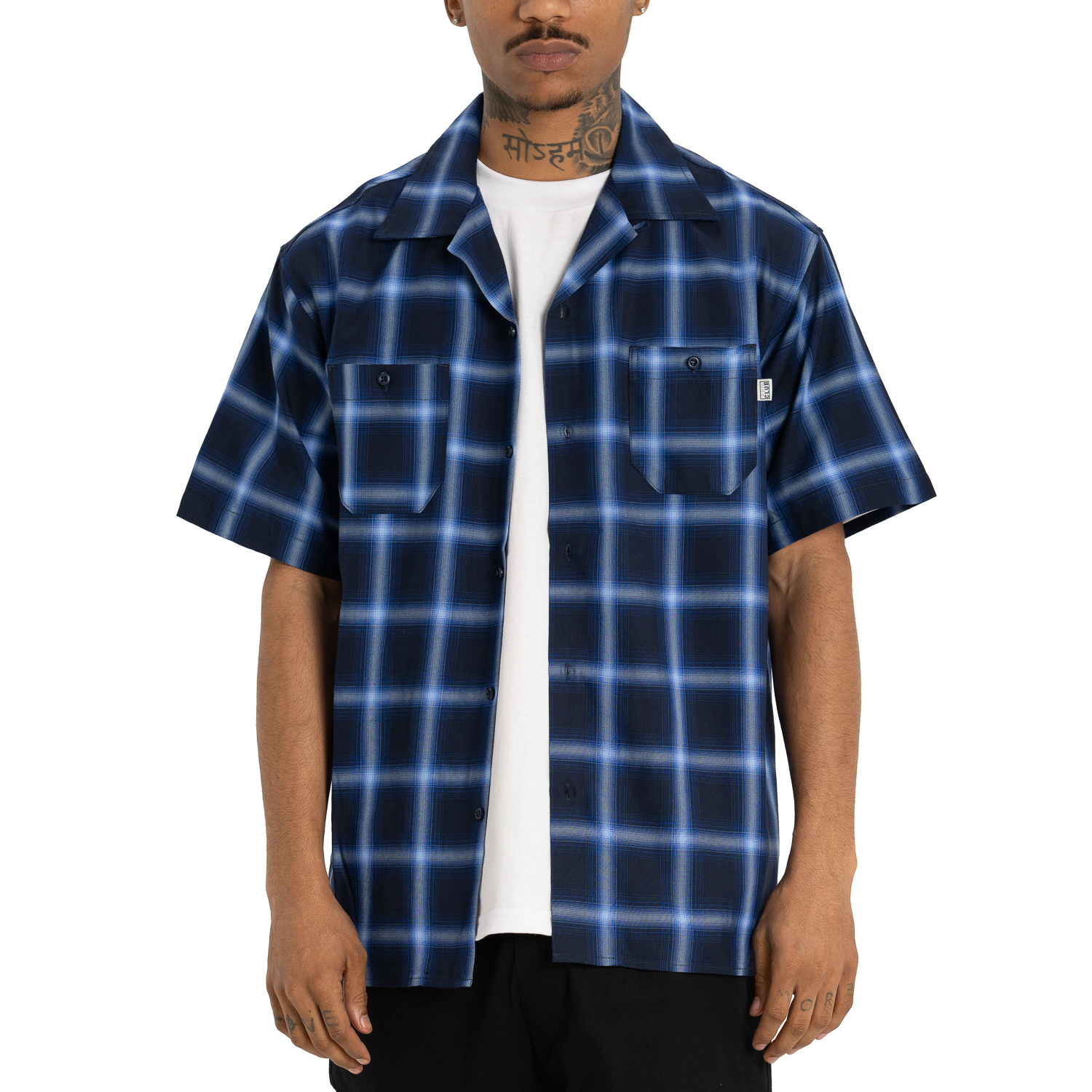 Comfort Ombre Checker Short Sleeve Shirt
