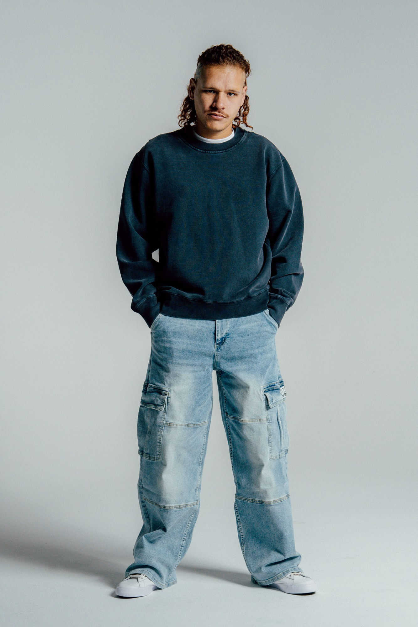 Heavyweight Basic Crewneck Sweater lifestyle photo 2