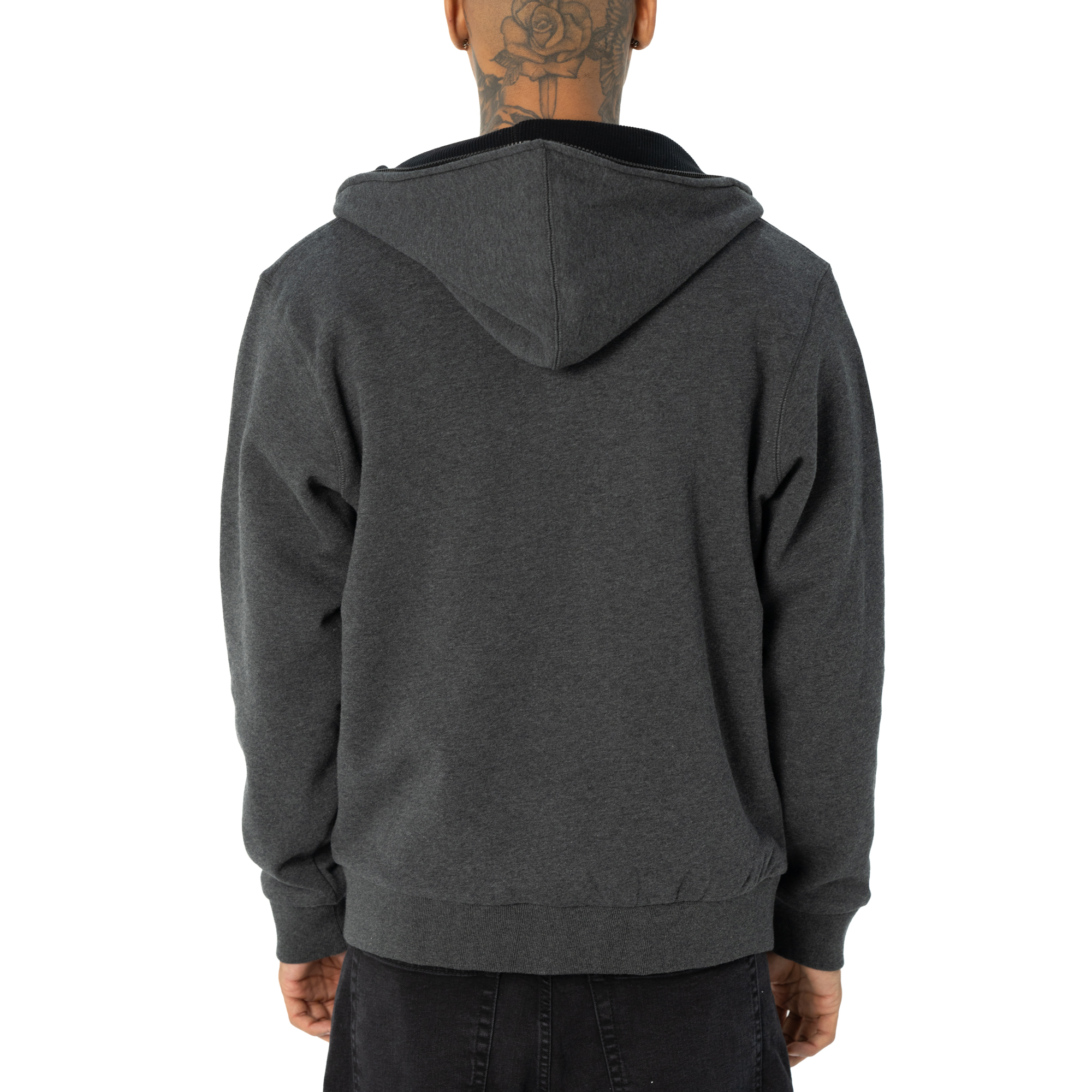 Heavyweight Basic Reversible Thermal Zip-Up Hoodie (image 2 of 8)