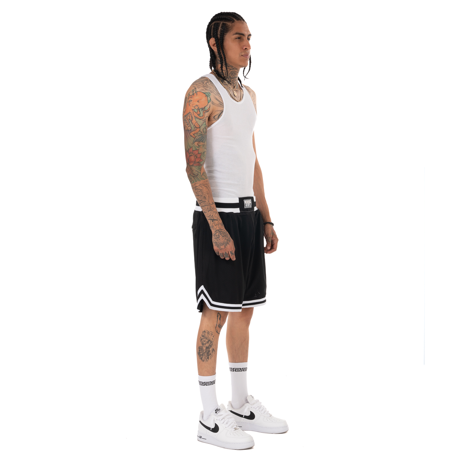 7.5in Inseam Above Knee Fit Classic Basketball Shorts (image 4 of 4)
