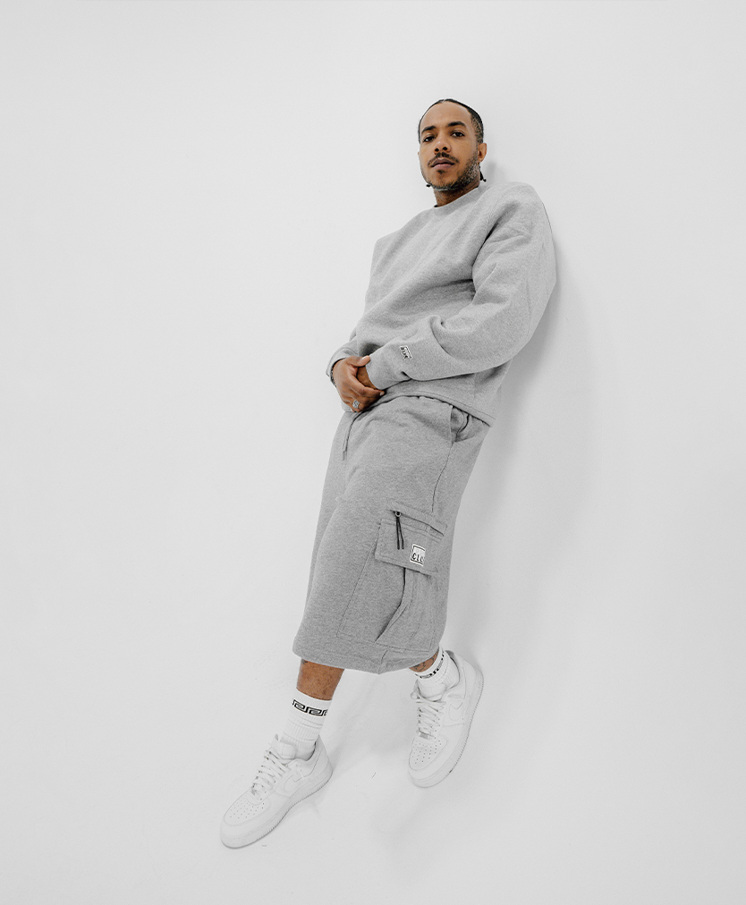 Comfort Oversized French Terry Cargo Short lifestyle photo 4