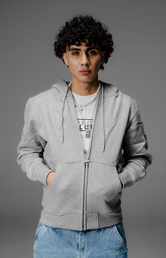 Heavyweight Basic Zip-Up Hoodie lifestyle photo 1