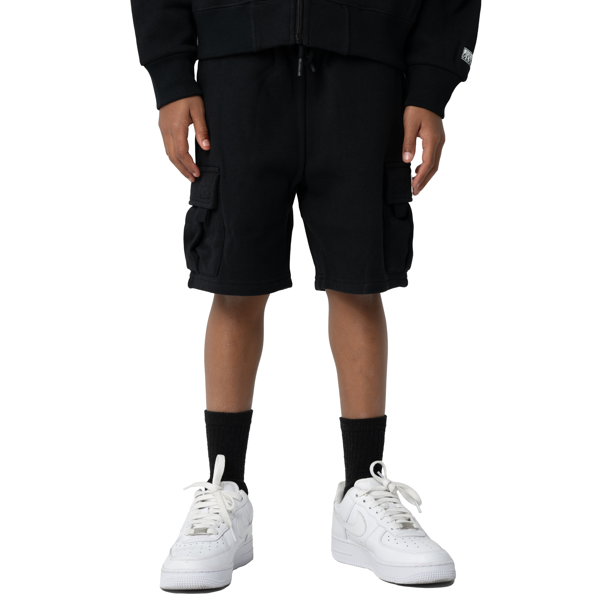 Kid's Fleece Cargo Shorts (image 1 of 4)