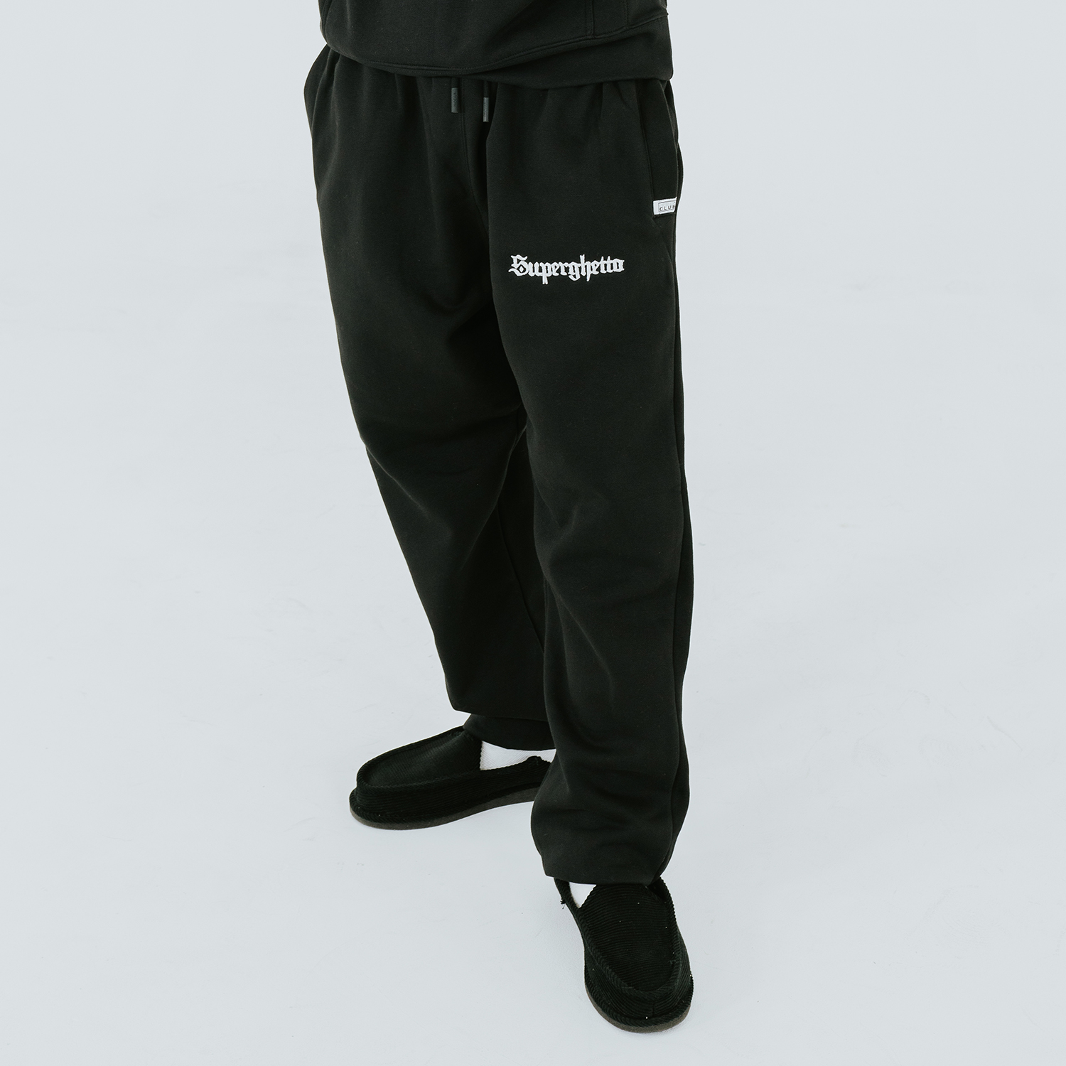 Buddy "Superghetto" Anthracite Black Basic Sweatpant (image 2 of 4)