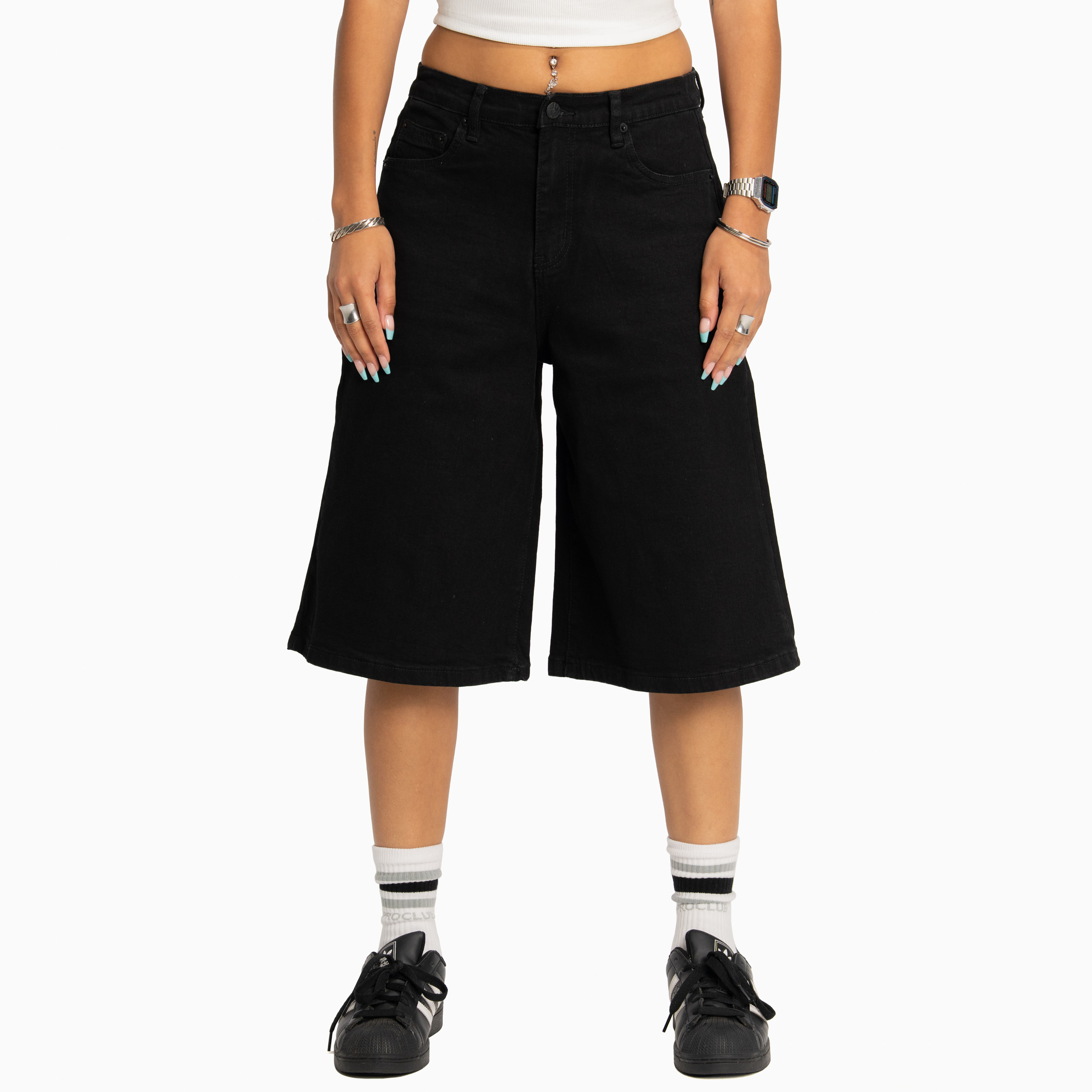 Heavyweight High Rise Denim Jort (image 1 of 5)