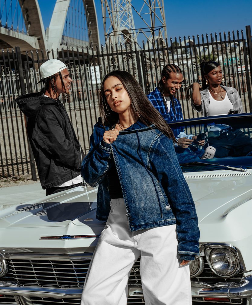 Heavyweight Denim Zip-Up Jacket lifestyle photo 4