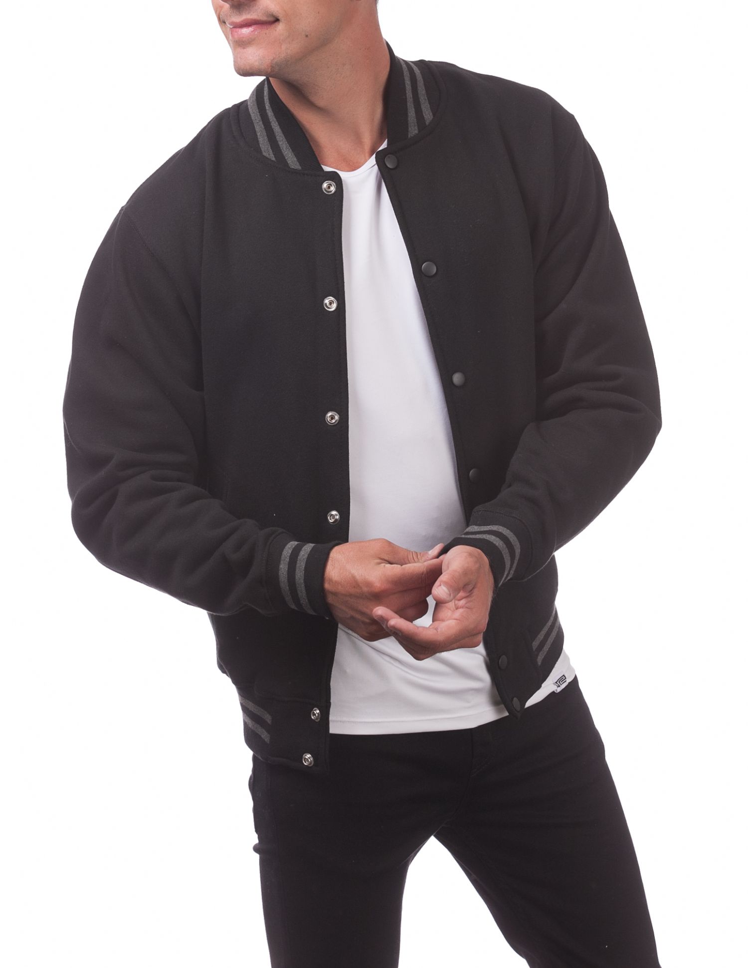 Varsity Fleece Baseball Jacket (image 5 of 5)