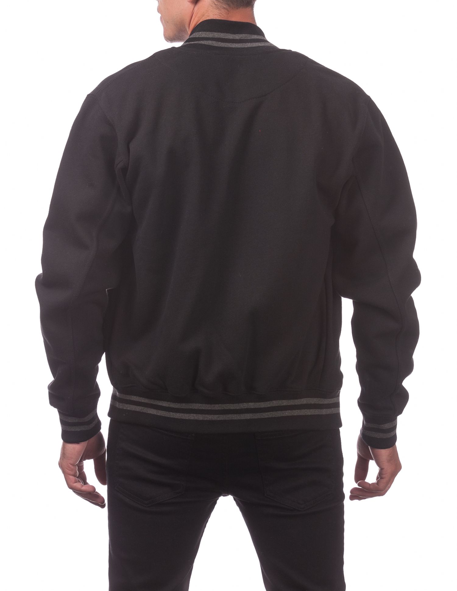 Varsity Fleece Baseball Jacket (image 2 of 5)