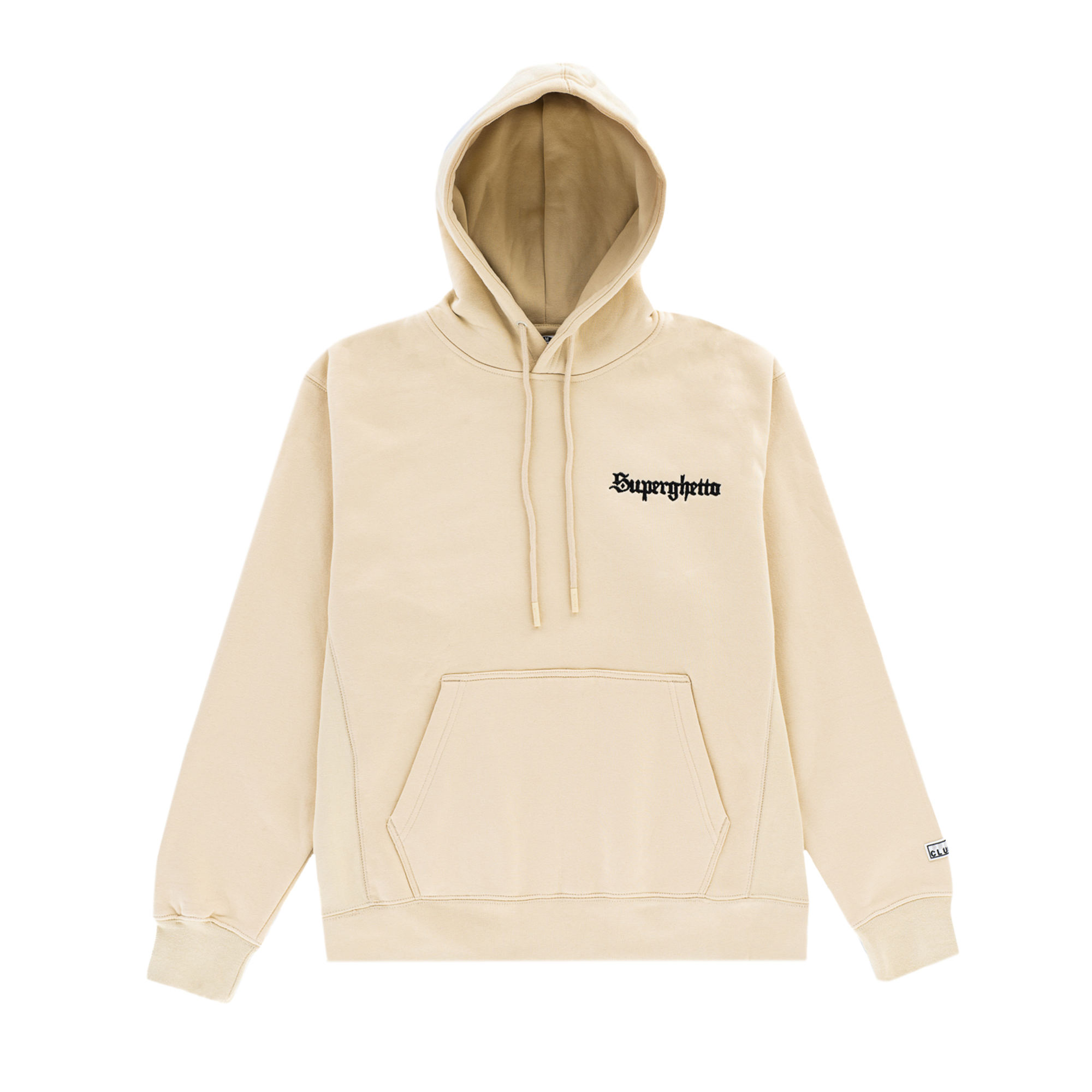Buddy "Superghetto" Oyster White Basic Hoodie (image 3 of 3)
