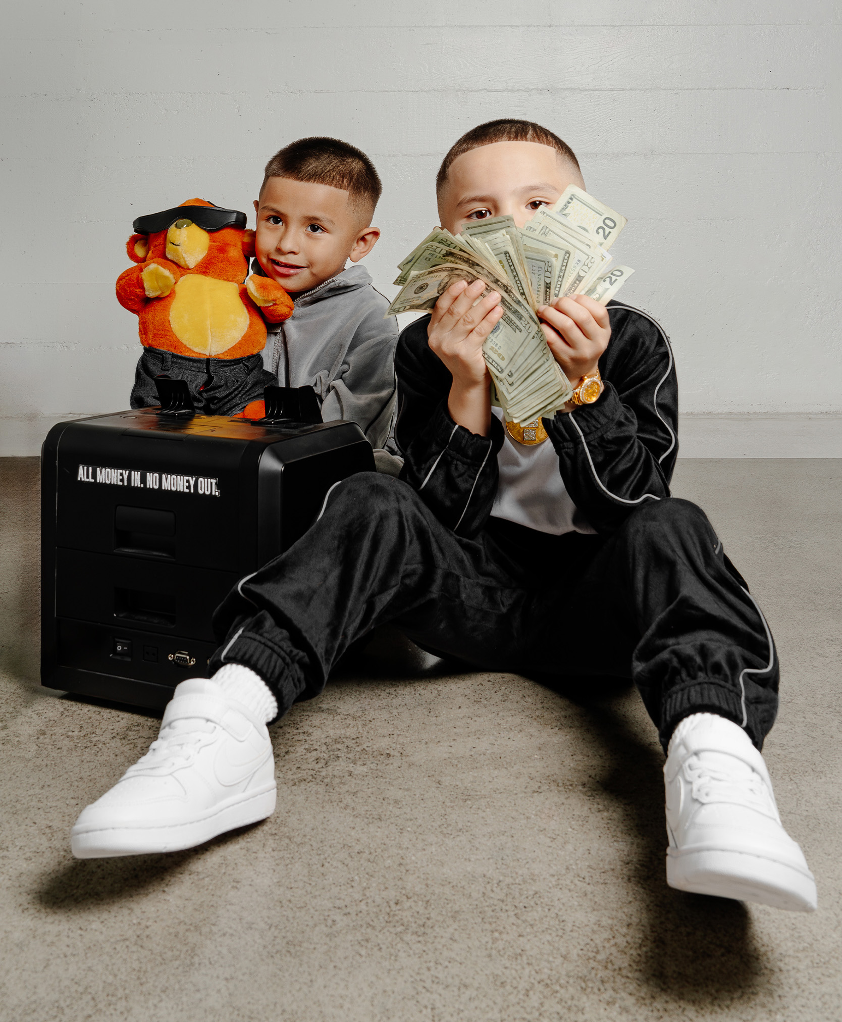 Kid's Velour Track Jacket lifestyle photo 4
