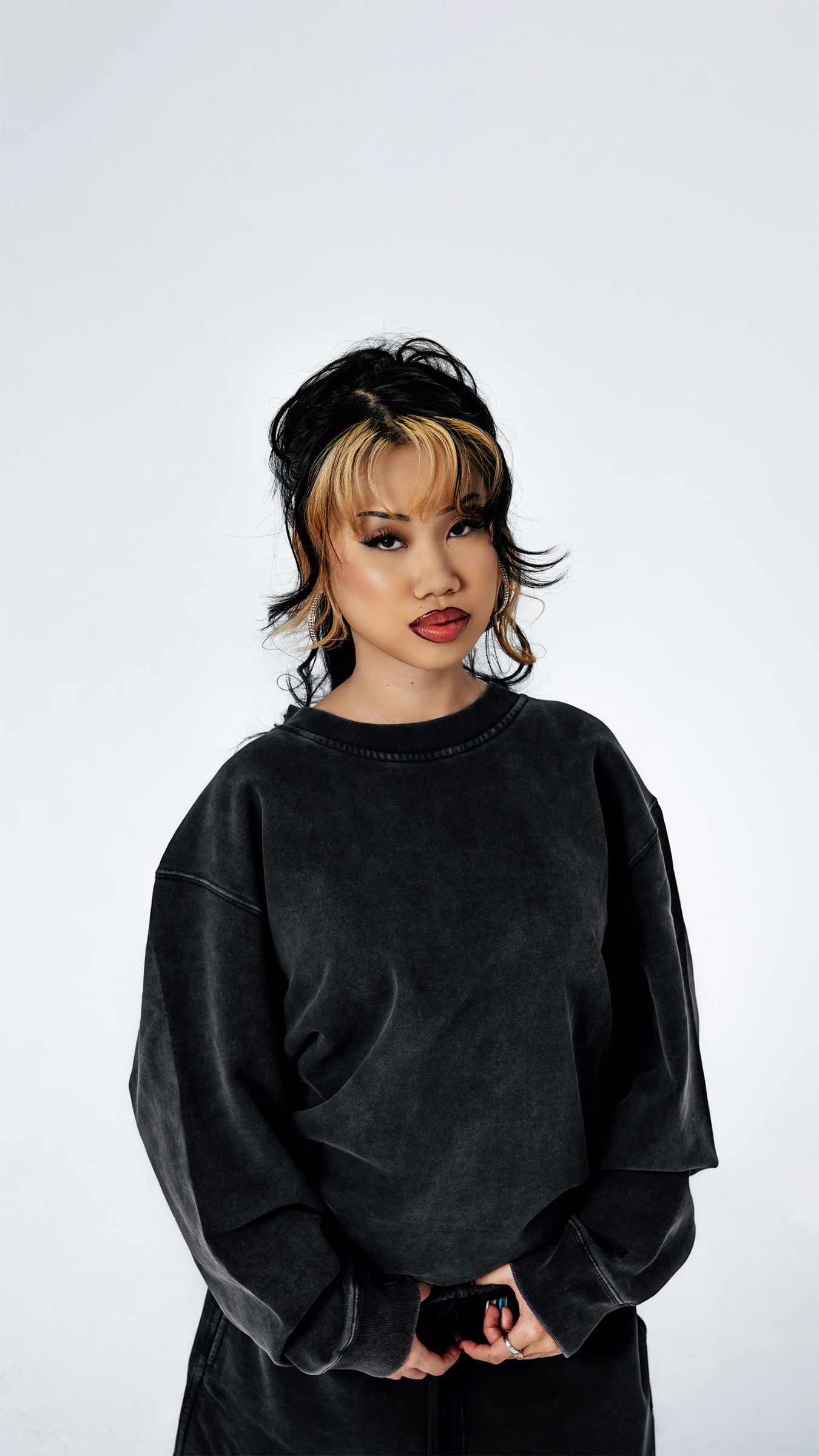 Heavyweight Oversized Fit Crewneck Sweater lifestyle photo 4