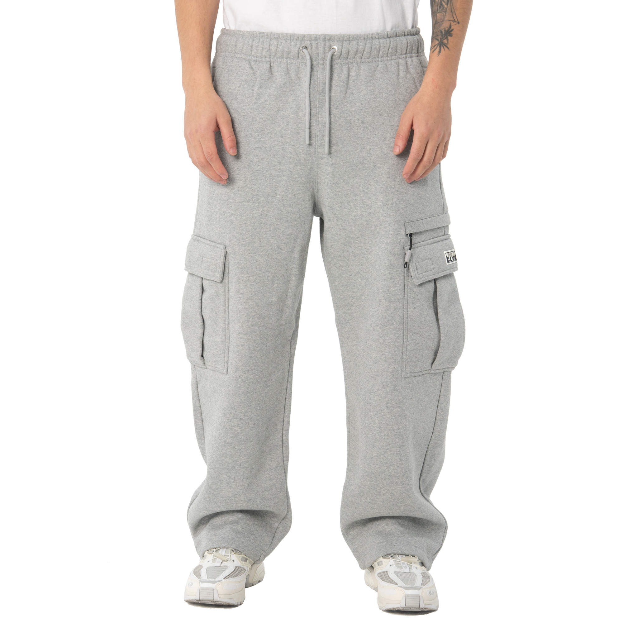 Heavyweight Basic Open Leg Cargo Sweatpant