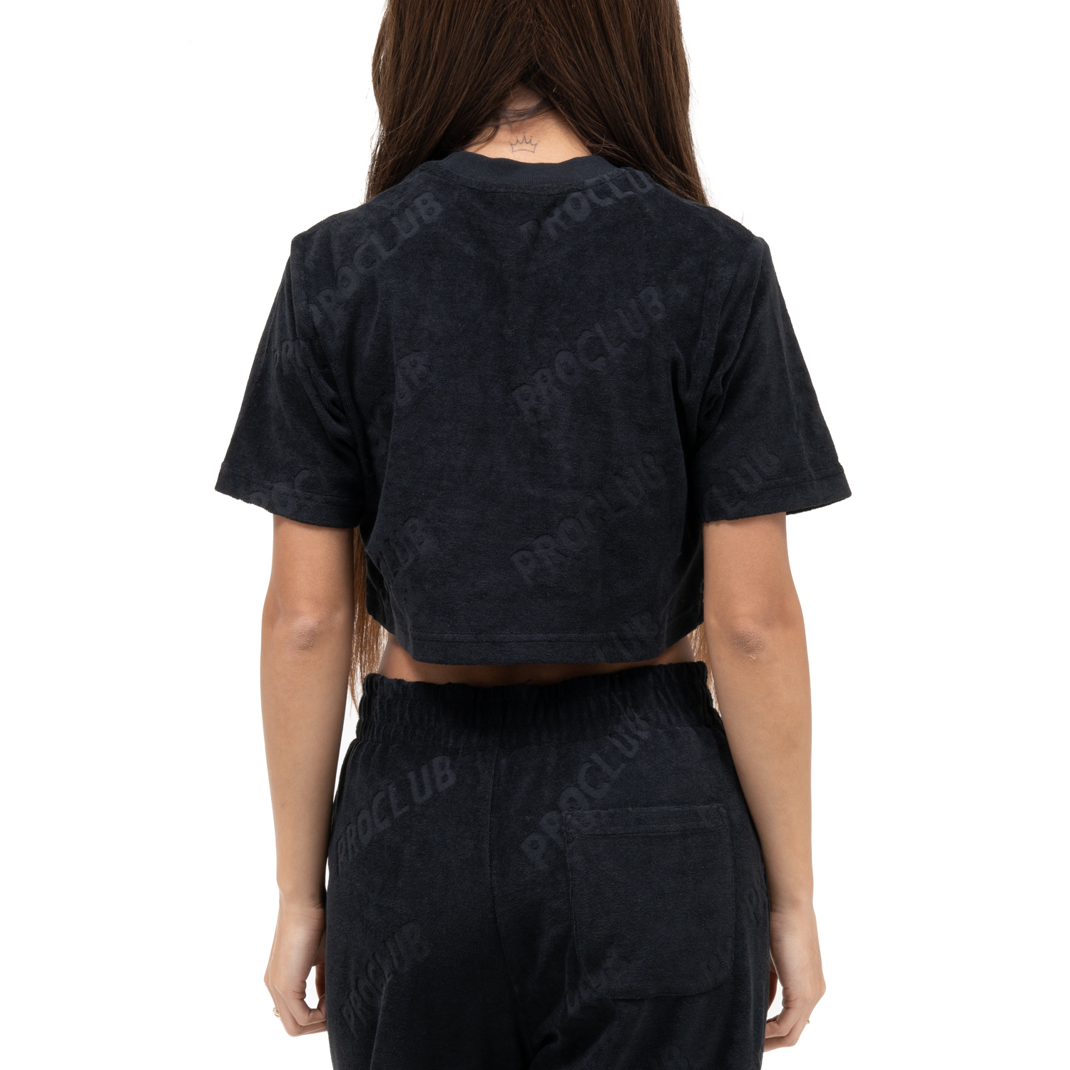 Comfort Terry Cloth Cropped Tee (image 2 of 4)
