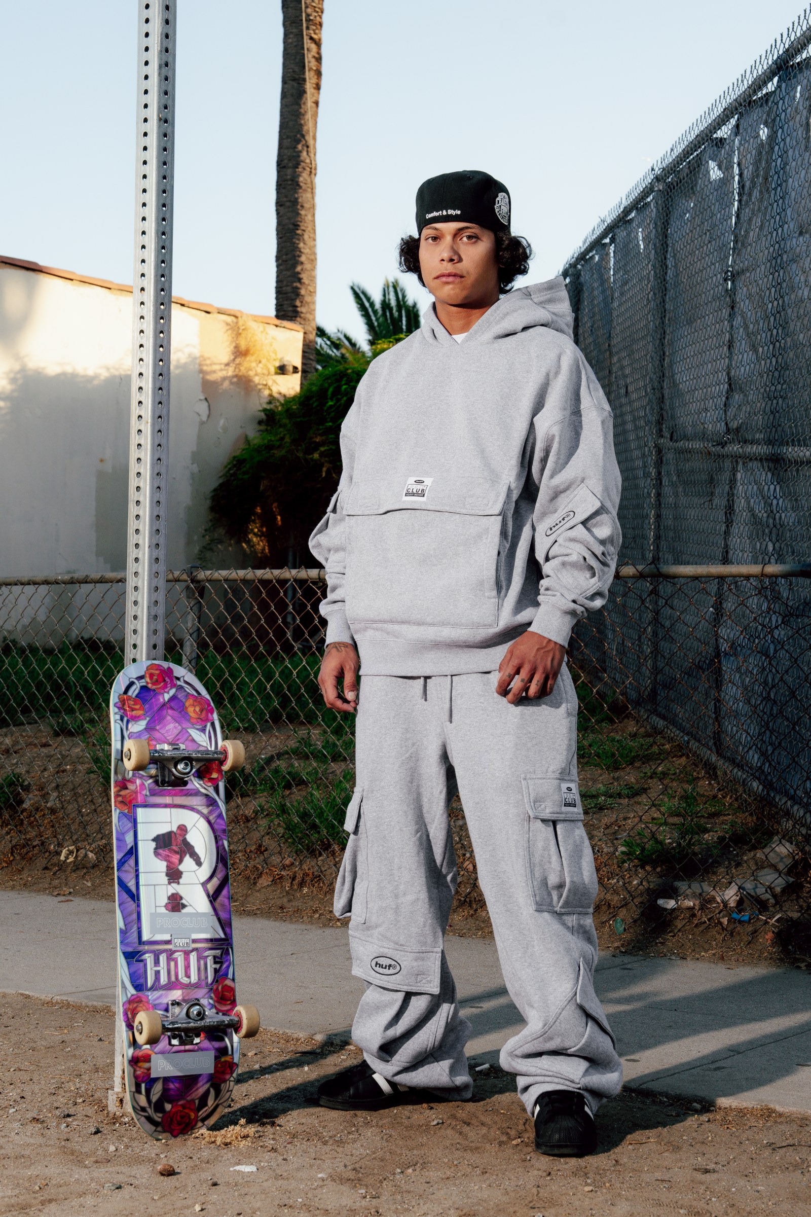 Huf Heavywide Multi Pocket Pullover Hoodie lifestyle photo 5