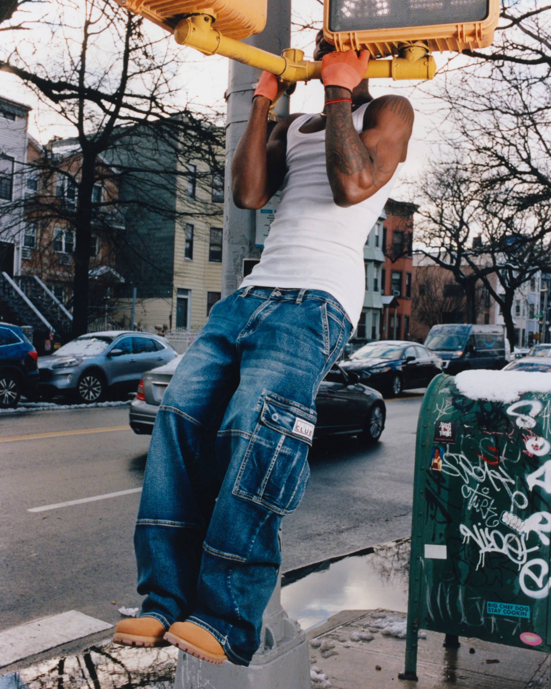 Heavyweight Baggy Fit Denim Cargo Pant lifestyle photo 2