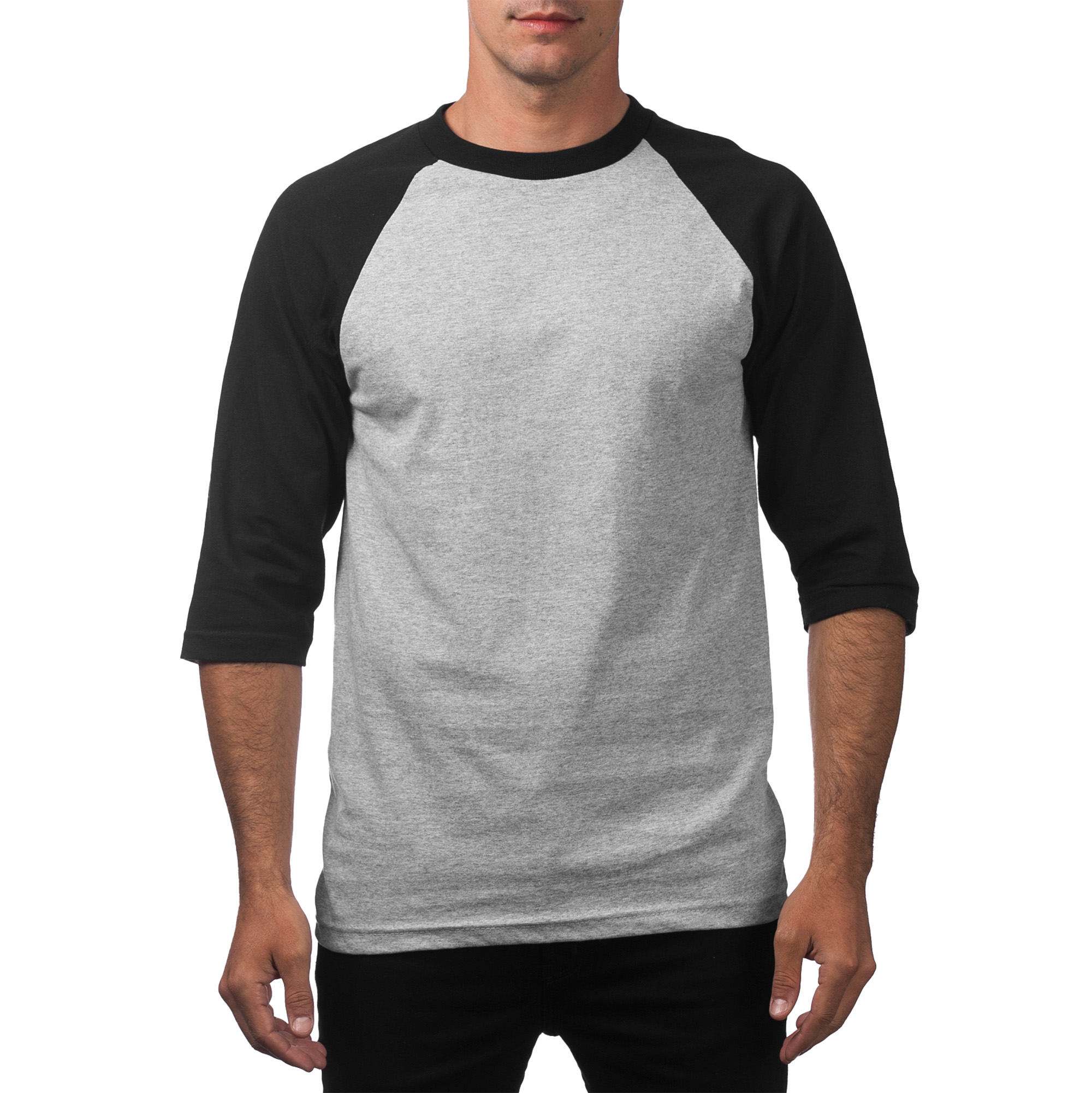 3/4 Sleeve Crew Neck Baseball Shirt