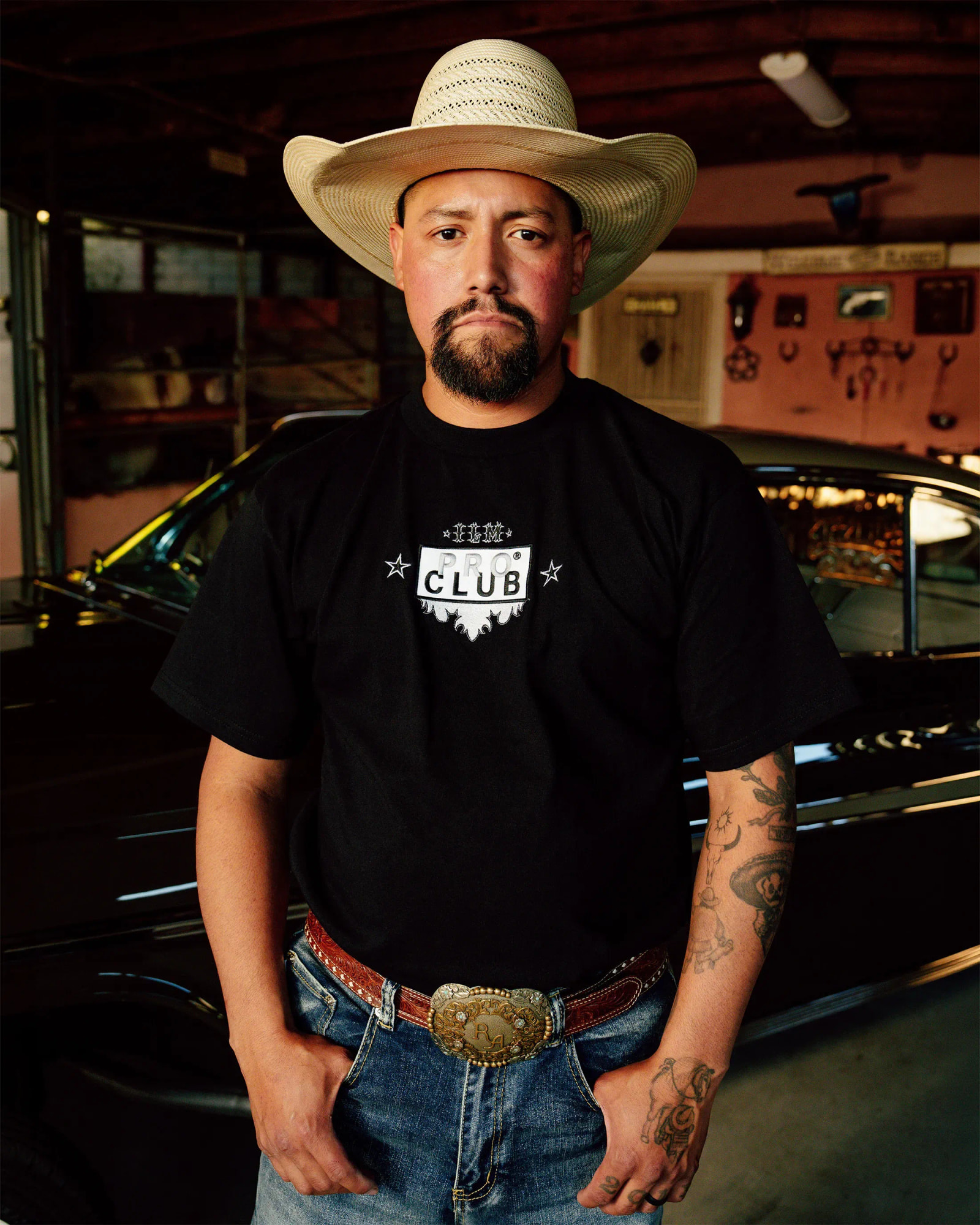 Men in proclub x I Love Micheladas black tee