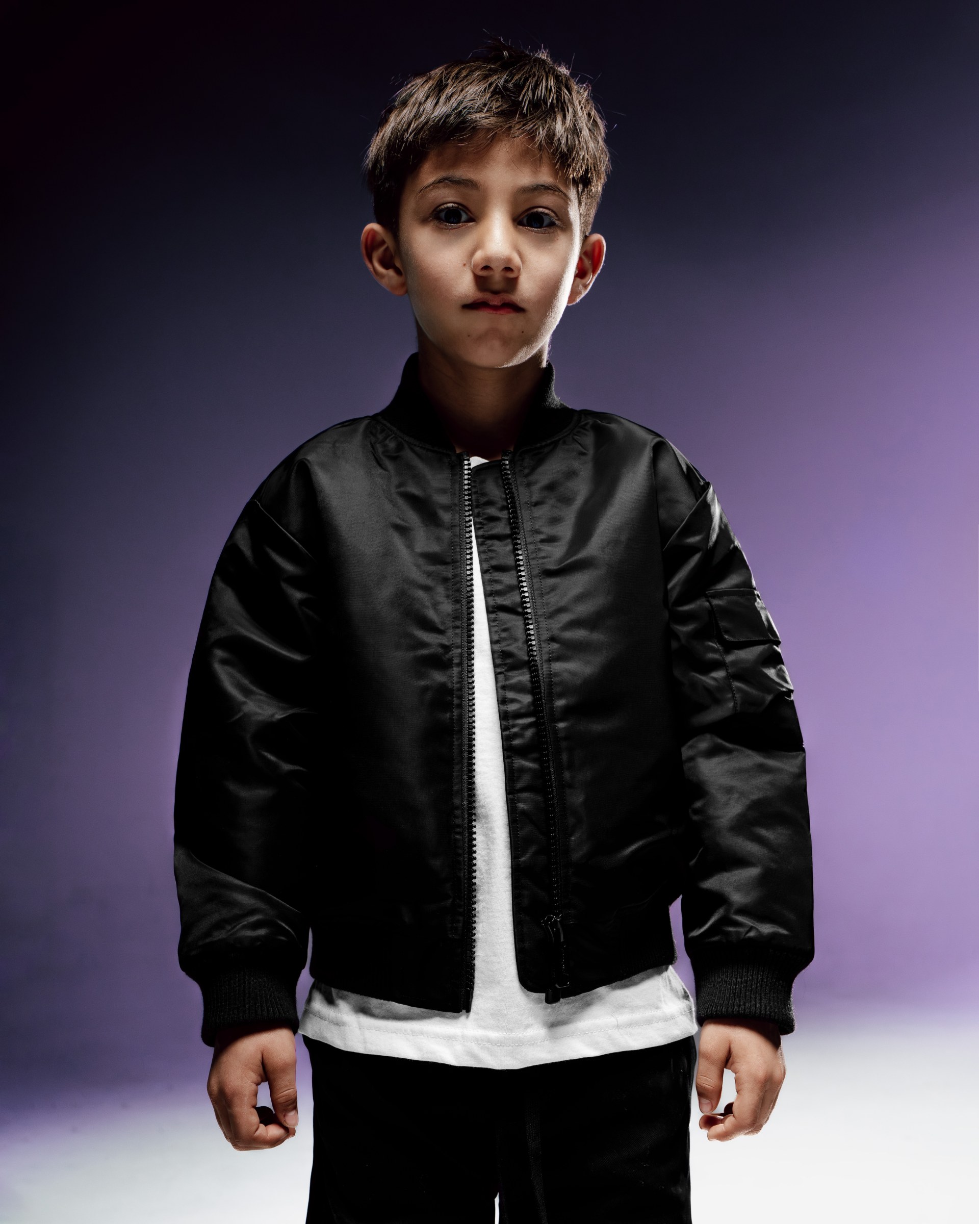 Kid's Comfort Bomber Jacket lifestyle photo 1