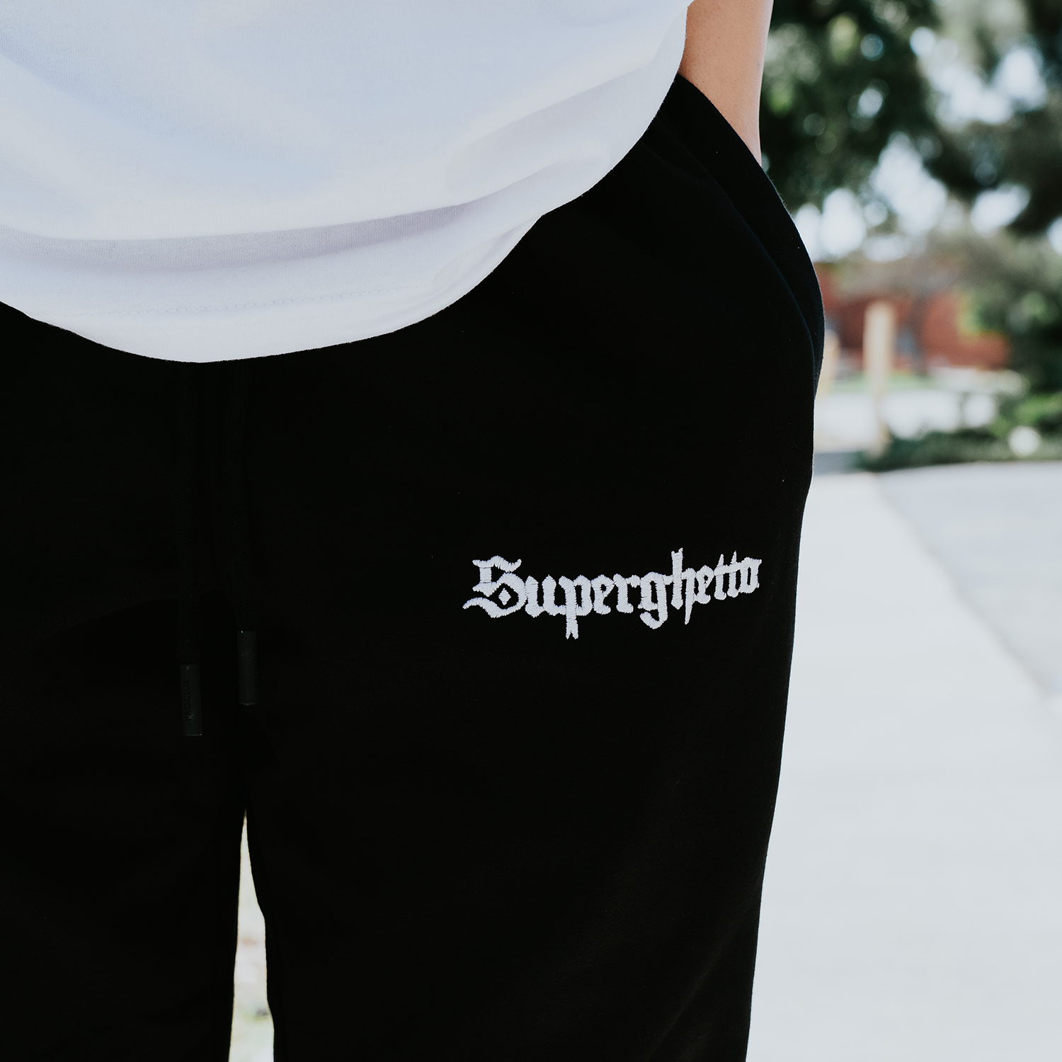 Buddy "Superghetto" Anthracite Black Basic Sweatpant (image 1 of 4)