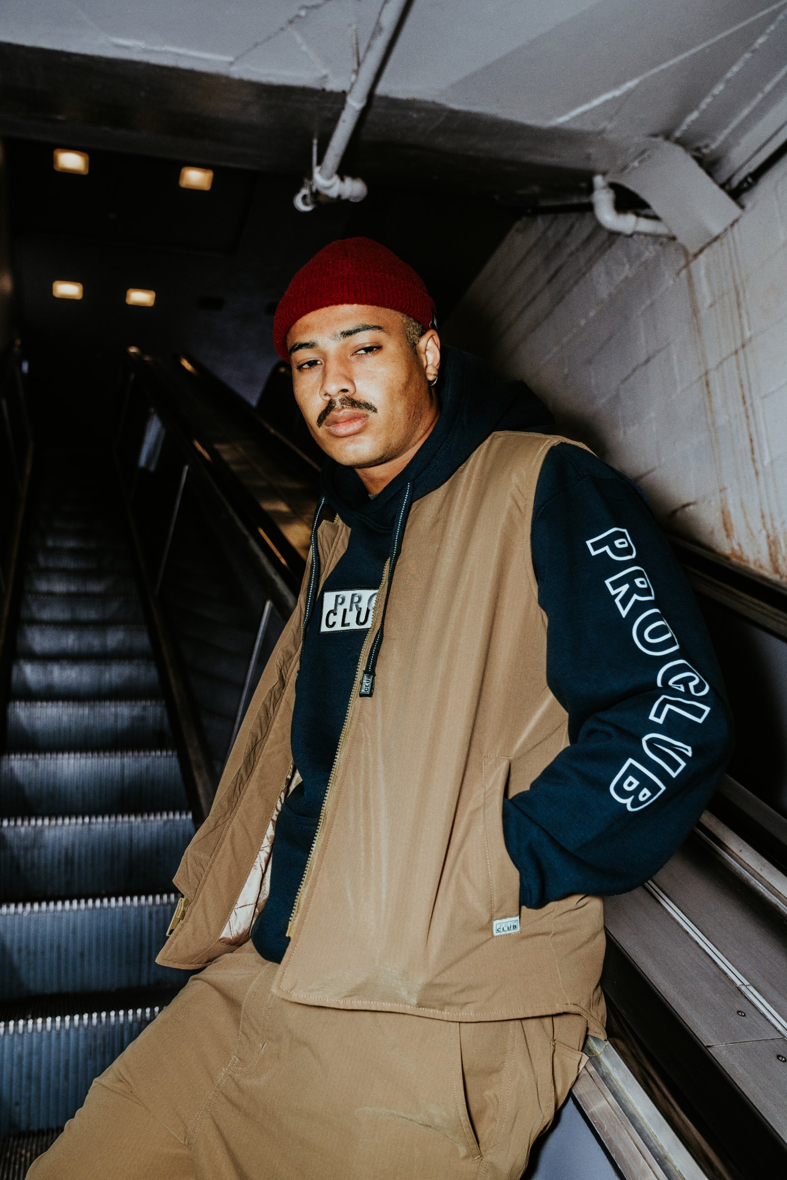 Embroidered Logo Heavyweight Pullover Hoodie (13oz) lifestyle photo 4