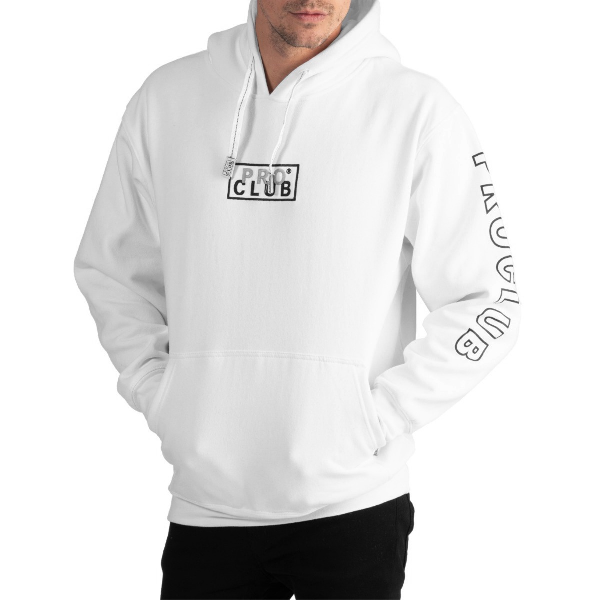 Embroidered Logo Heavyweight Pullover Hoodie (13oz) (image 2 of 2)