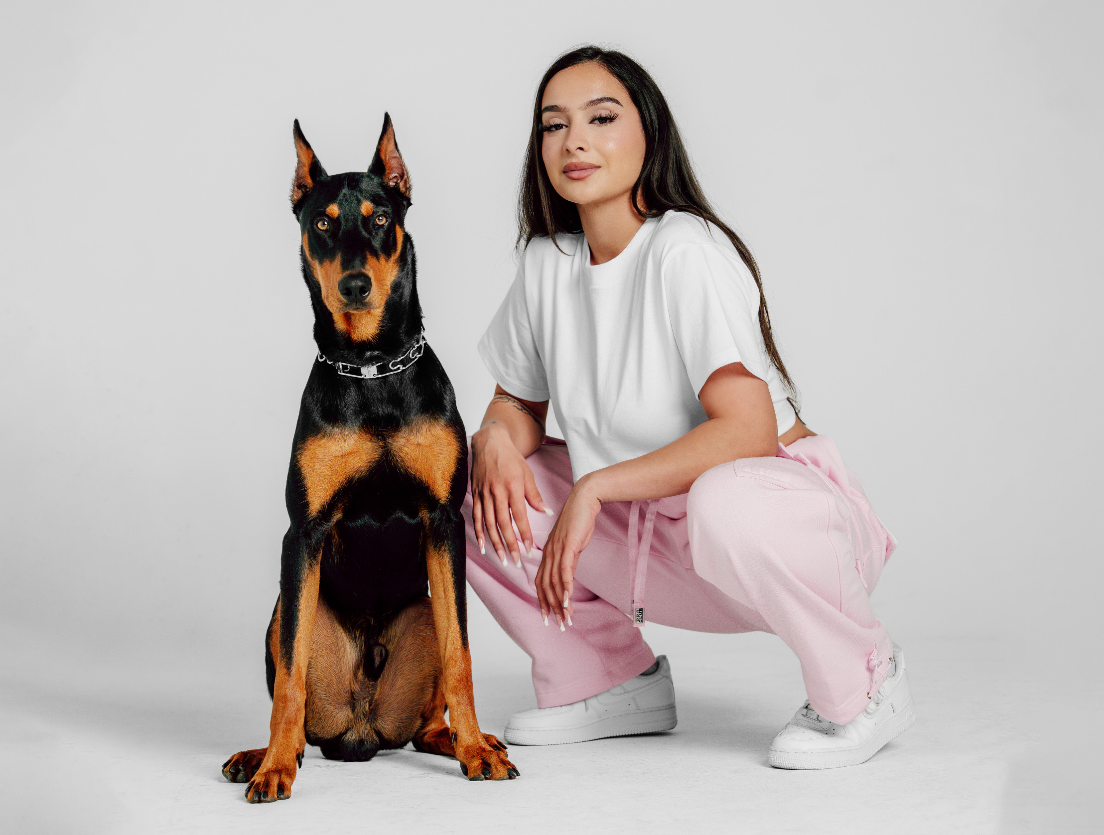 Heavyweight Cotton Short Sleeve Crop Top lifestyle photo 2