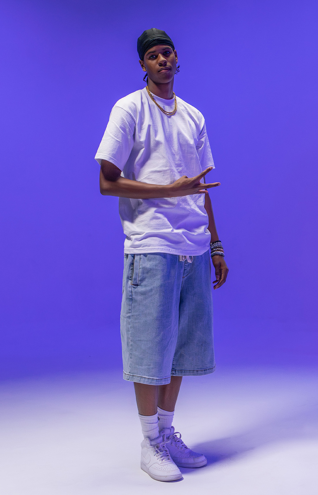 Comfort Oversized Denim Lounge Short lifestyle photo 1