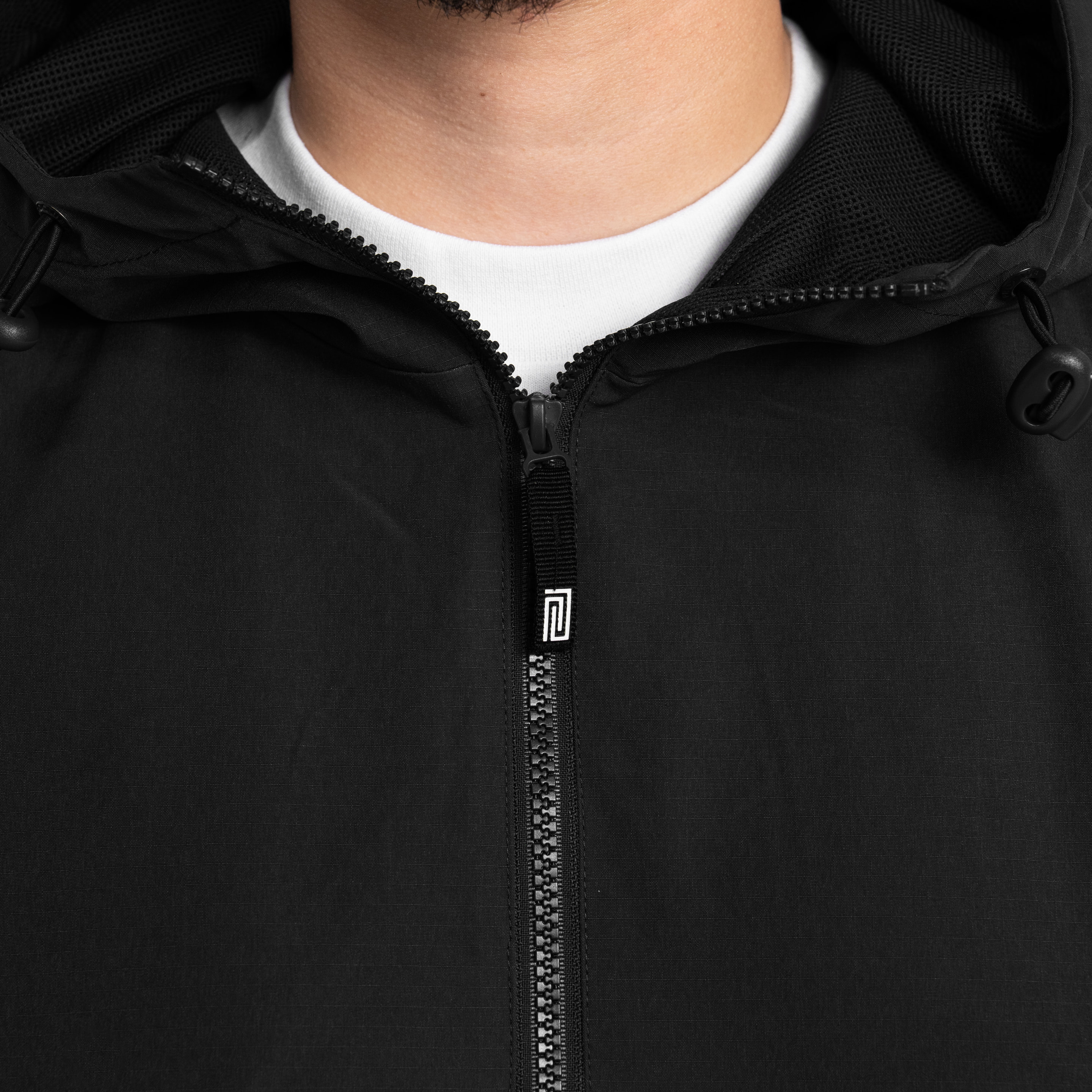 Nylon Hooded Anorak Quarter Zip Jacket (image 5 of 6)