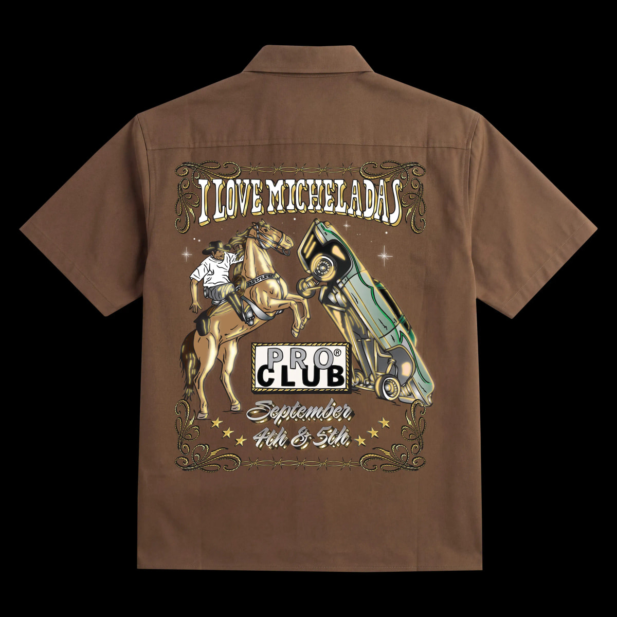 Proclub x I Love Micheladas shirt backside