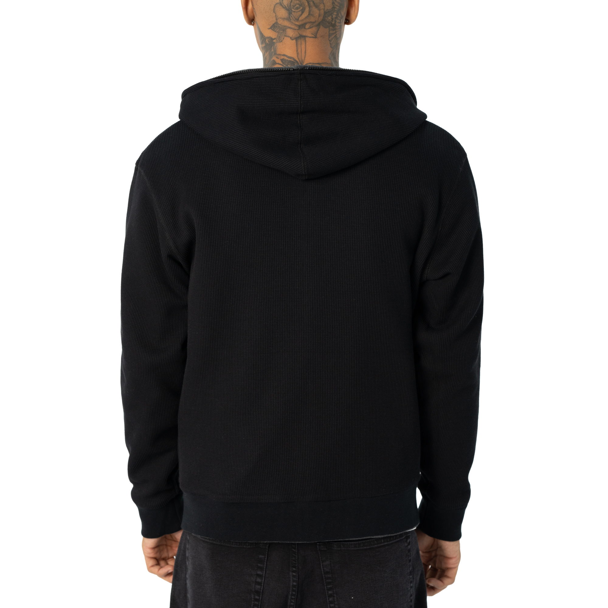 Heavyweight Basic Reversible Thermal Zip-Up Hoodie (image 5 of 8)