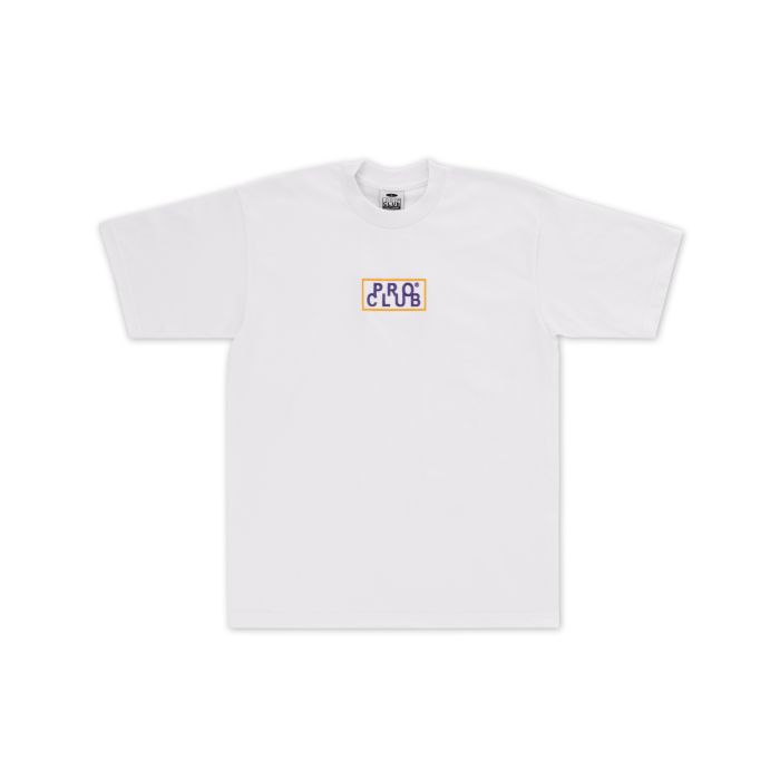 Pro Club Heavyweight Short Sleeve Embroidered Box Logo Tee