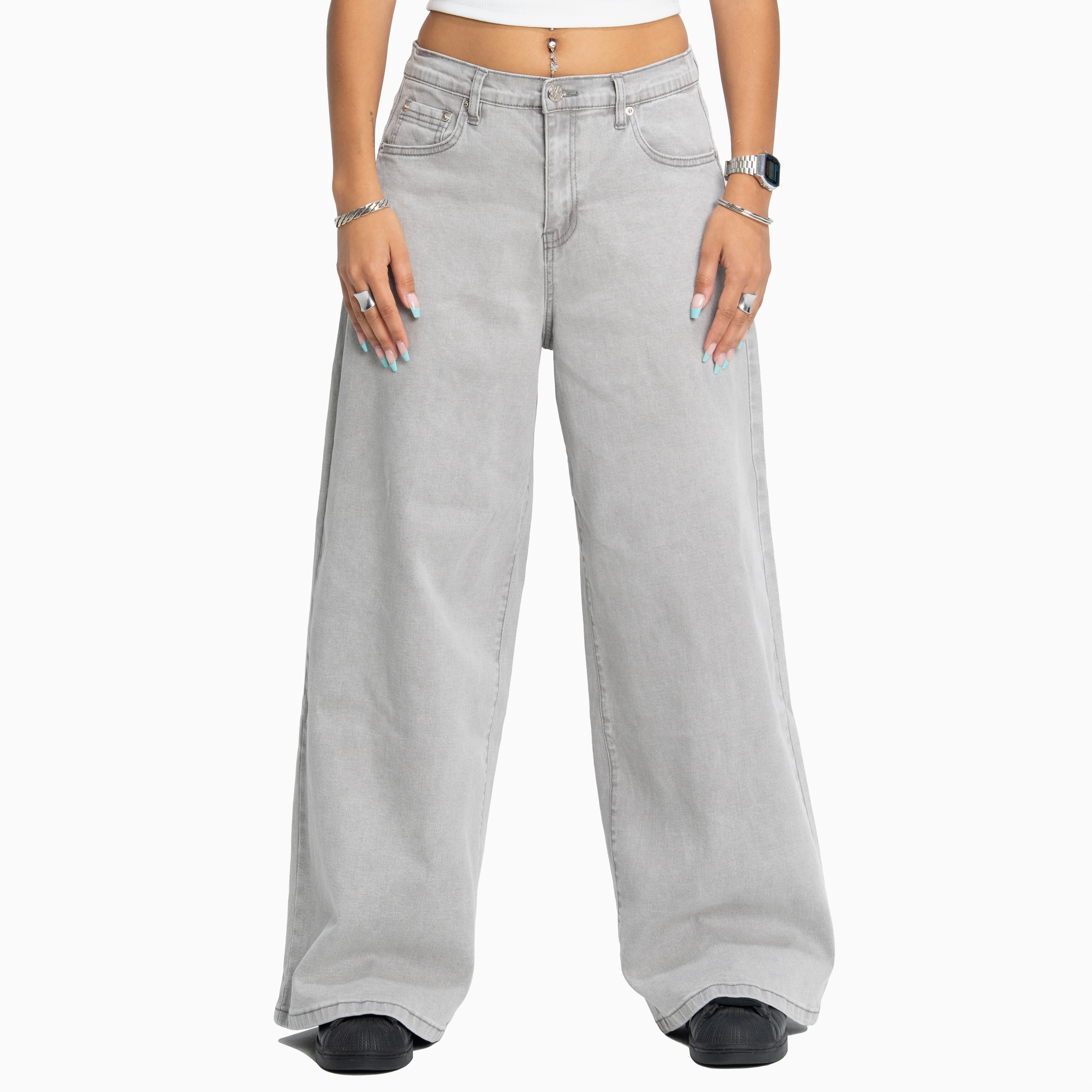 Pro Club Women's Heavyweight High Rise Denim Pant