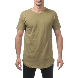 Pro Club Men's Longline Curved Hem Short Sleeve T-Shirt