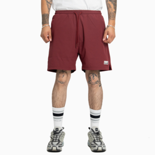 Men's Performance Stretch Nylon Active Short - 5 1/2 Inch Inseam-Maroon-Small