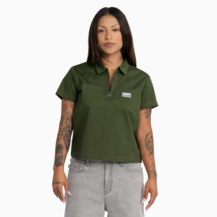 Womens Heavyweight Quarter Zip Work Shirt